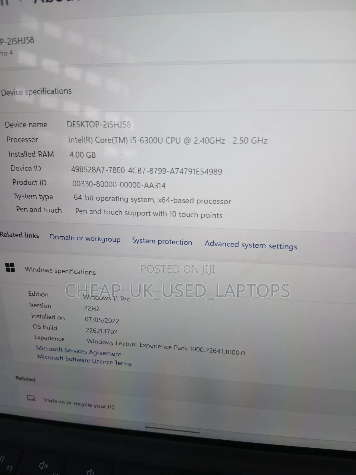 Laptop Microsoft Surface Pro 4 4GB Intel Core i5 SSD 128GB