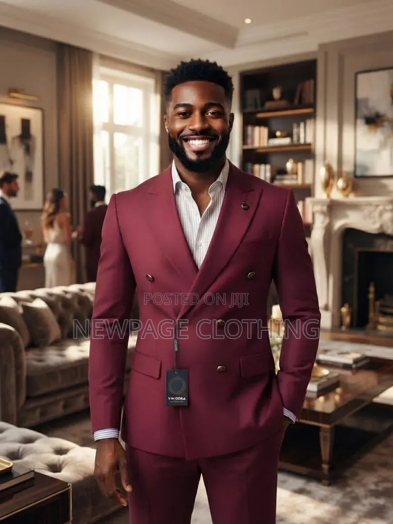 Why Blend in When You Can Wear a Burgundy Double-Breasted Suit?