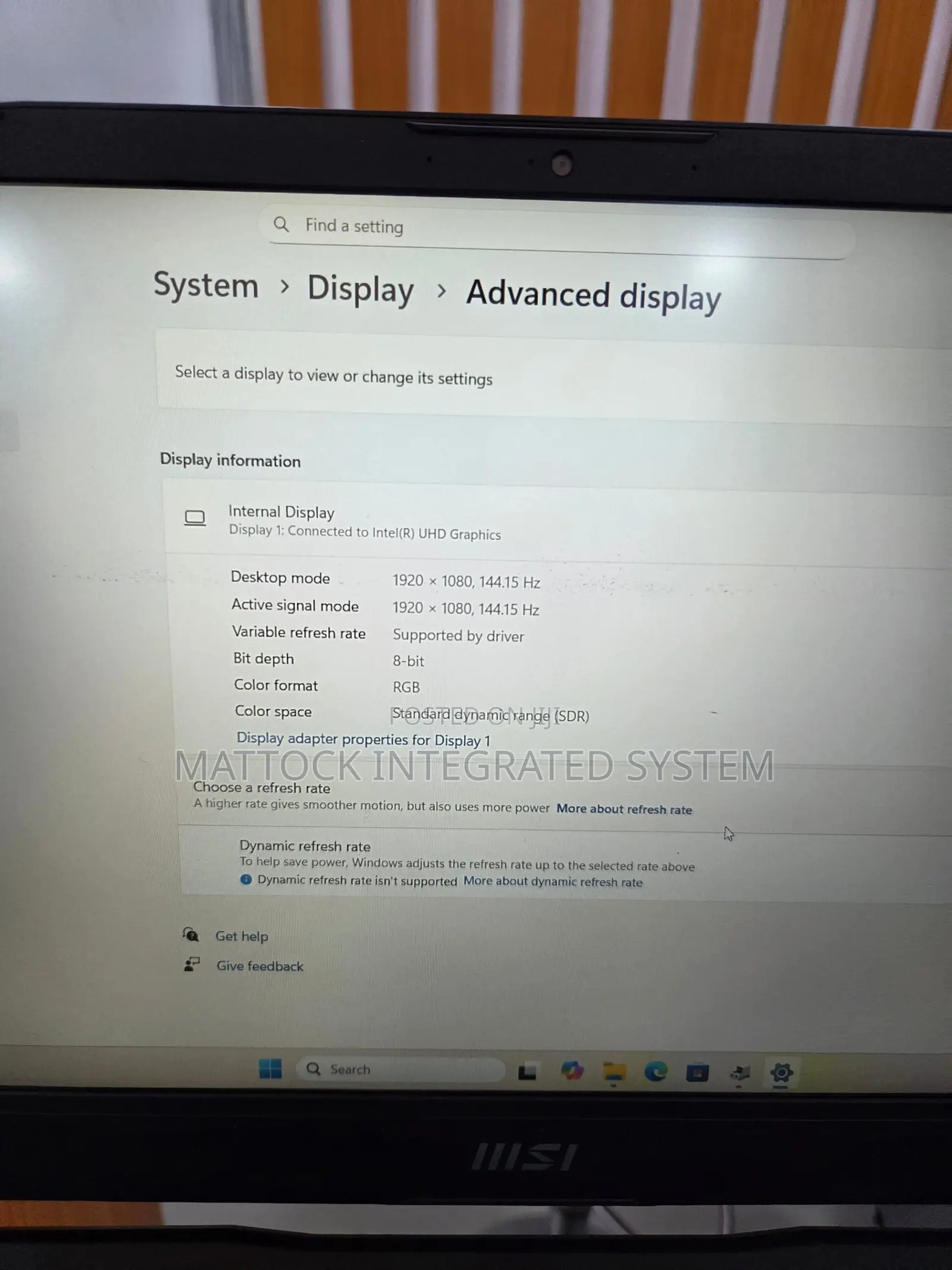 Laptop MSI Katana 15 16GB Intel Core i7 SSD 1T