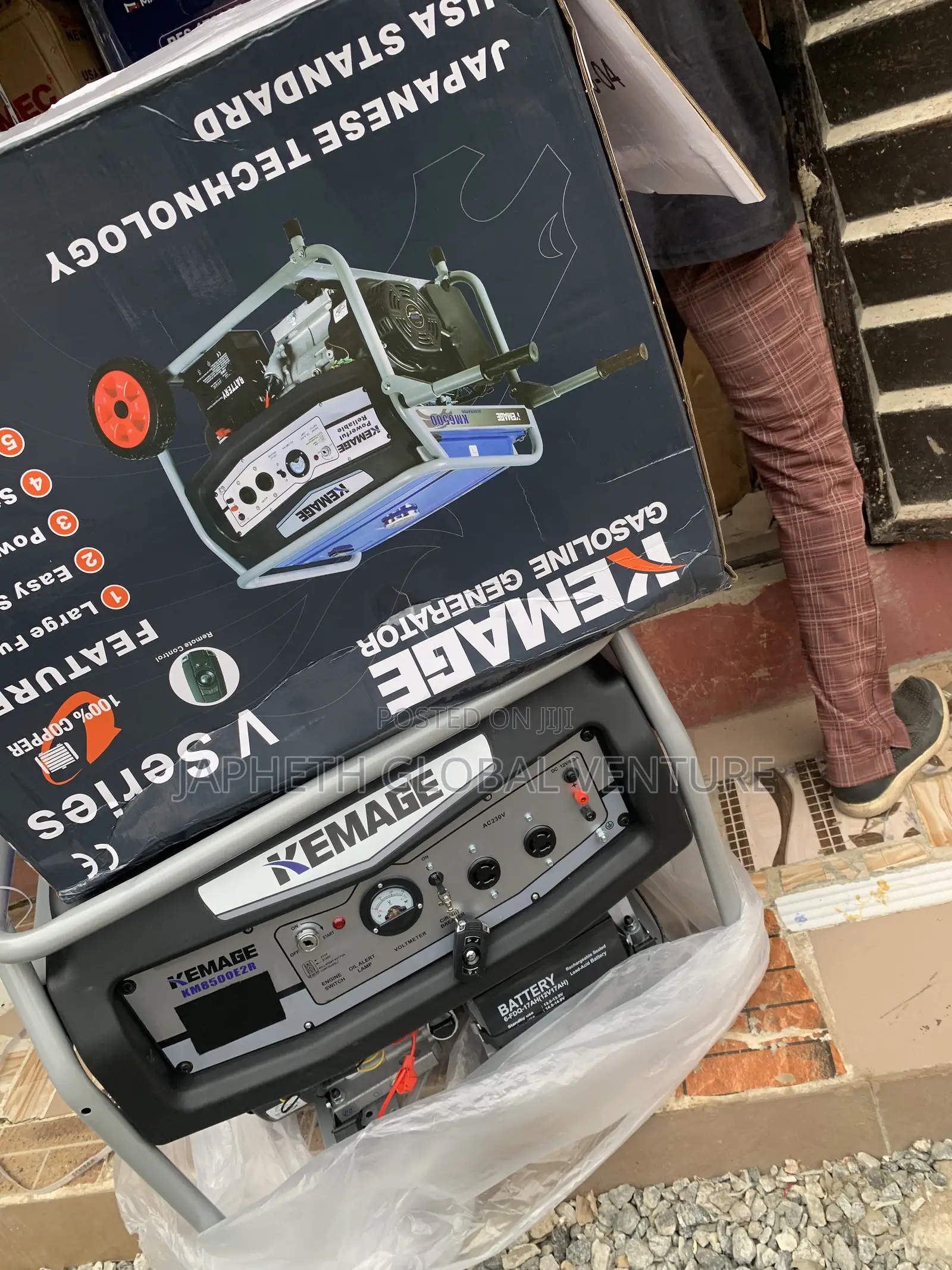 KEMAGE 8500E2R 7kVA Electric Start Generator – Heavy Duty