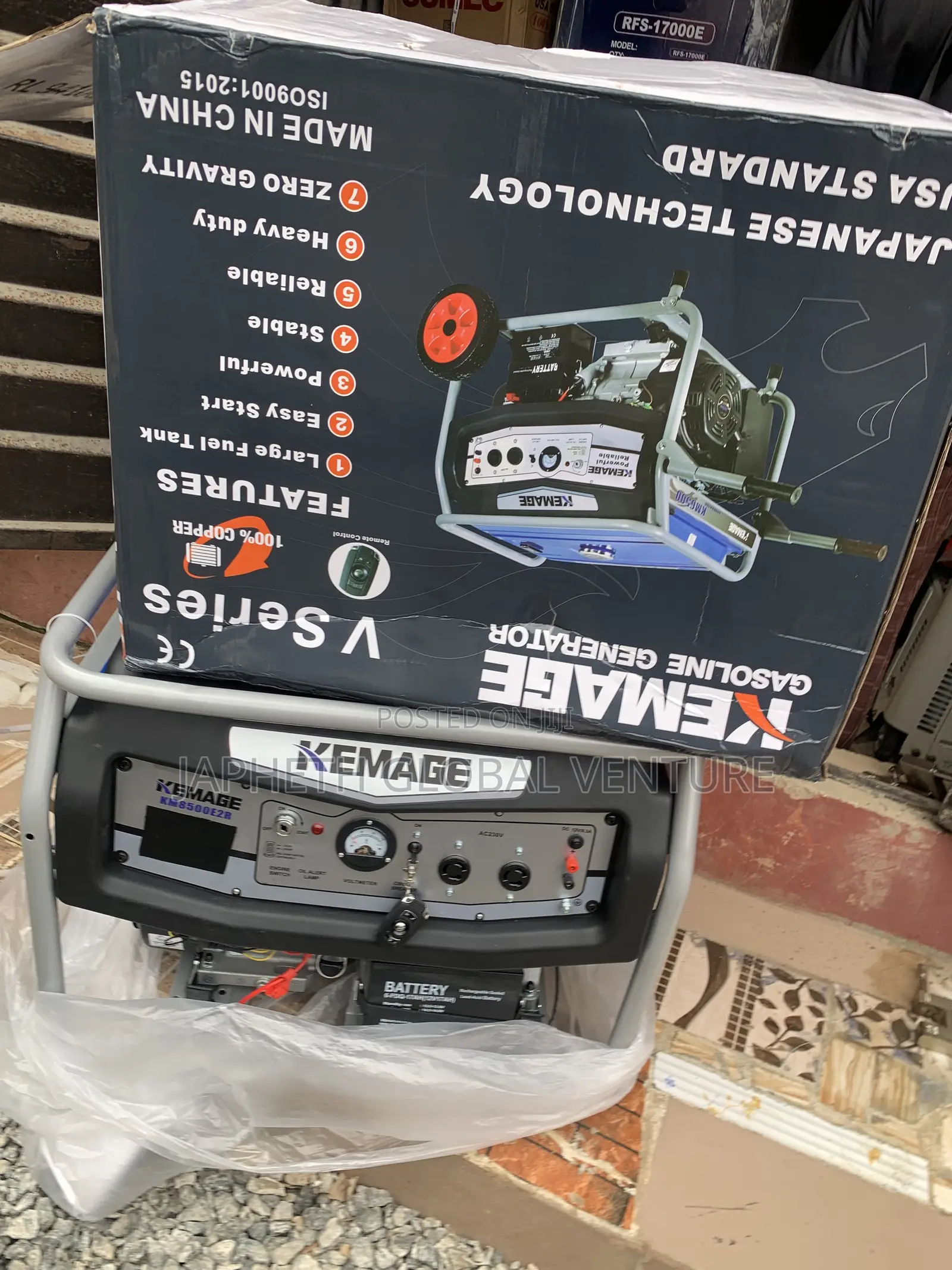 KEMAGE 8500E2R 7kVA Electric Start Generator – Heavy Duty