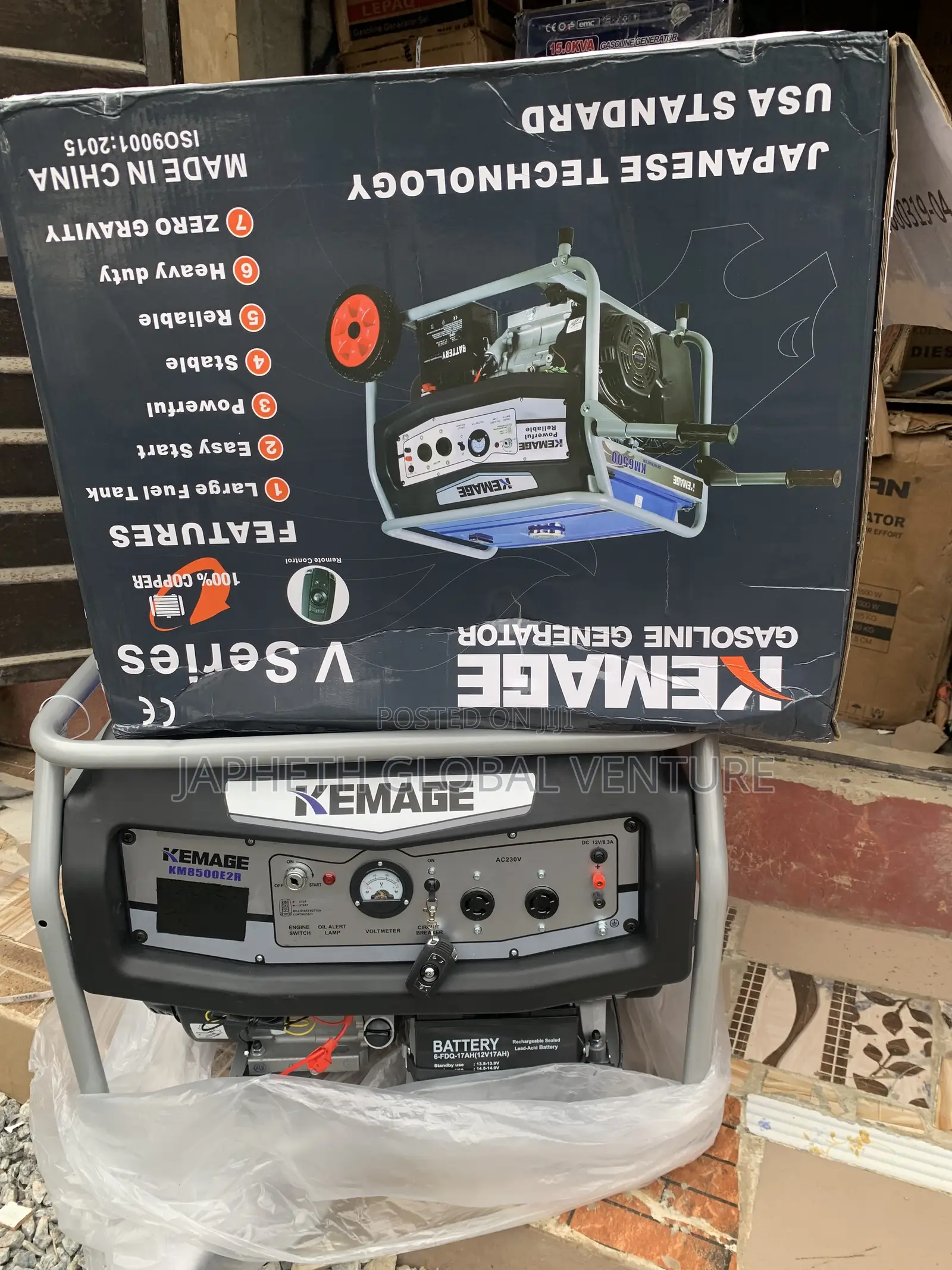 Brand New KEMAGE 7kVA Key-Start Generator – 100% Copper