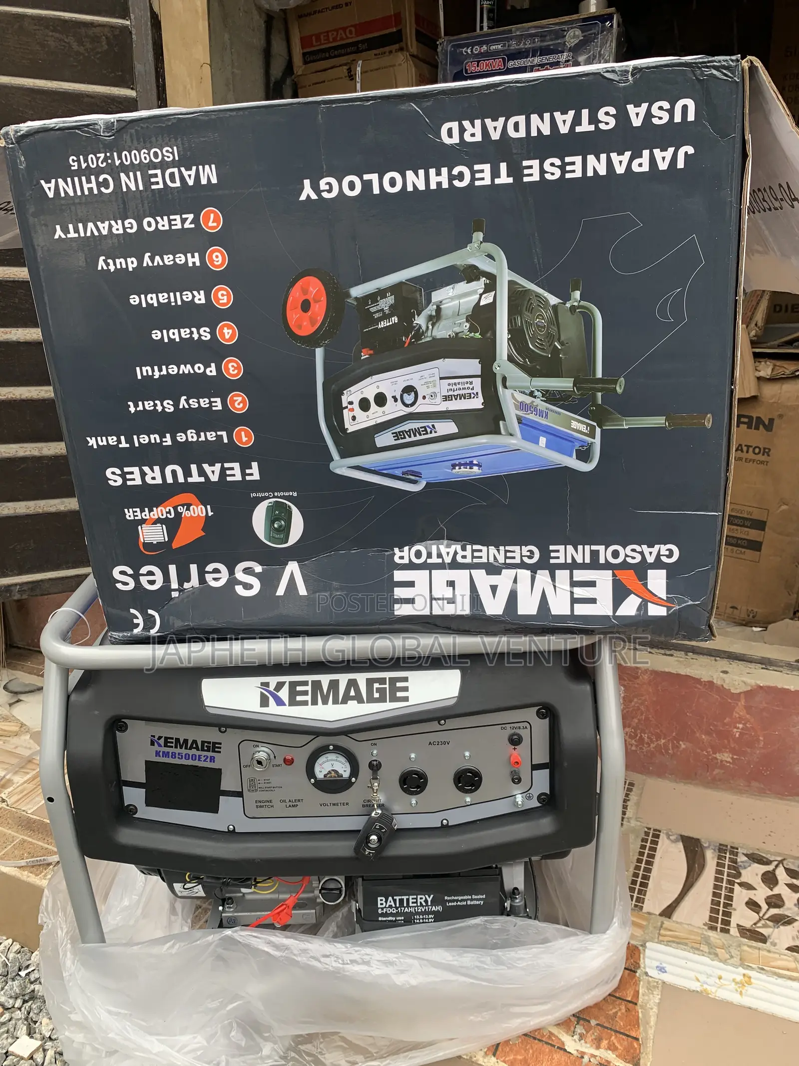 Brand New KEMAGE 7kVA Key-Start Generator – 100% Copper