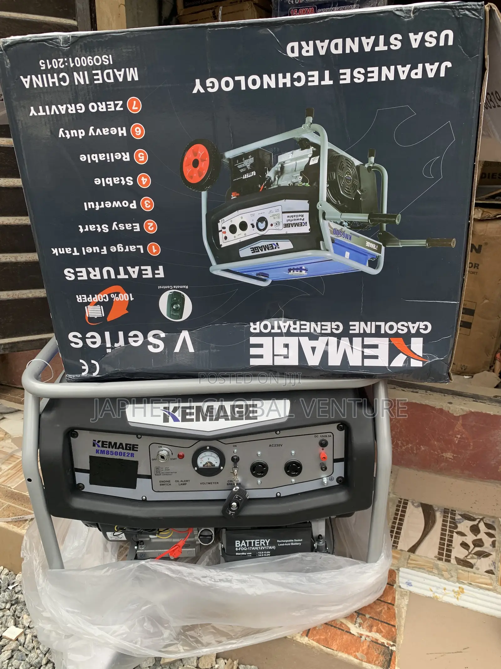 Brand New KEMAGE 7kVA Key-Start Generator – 100% Copper