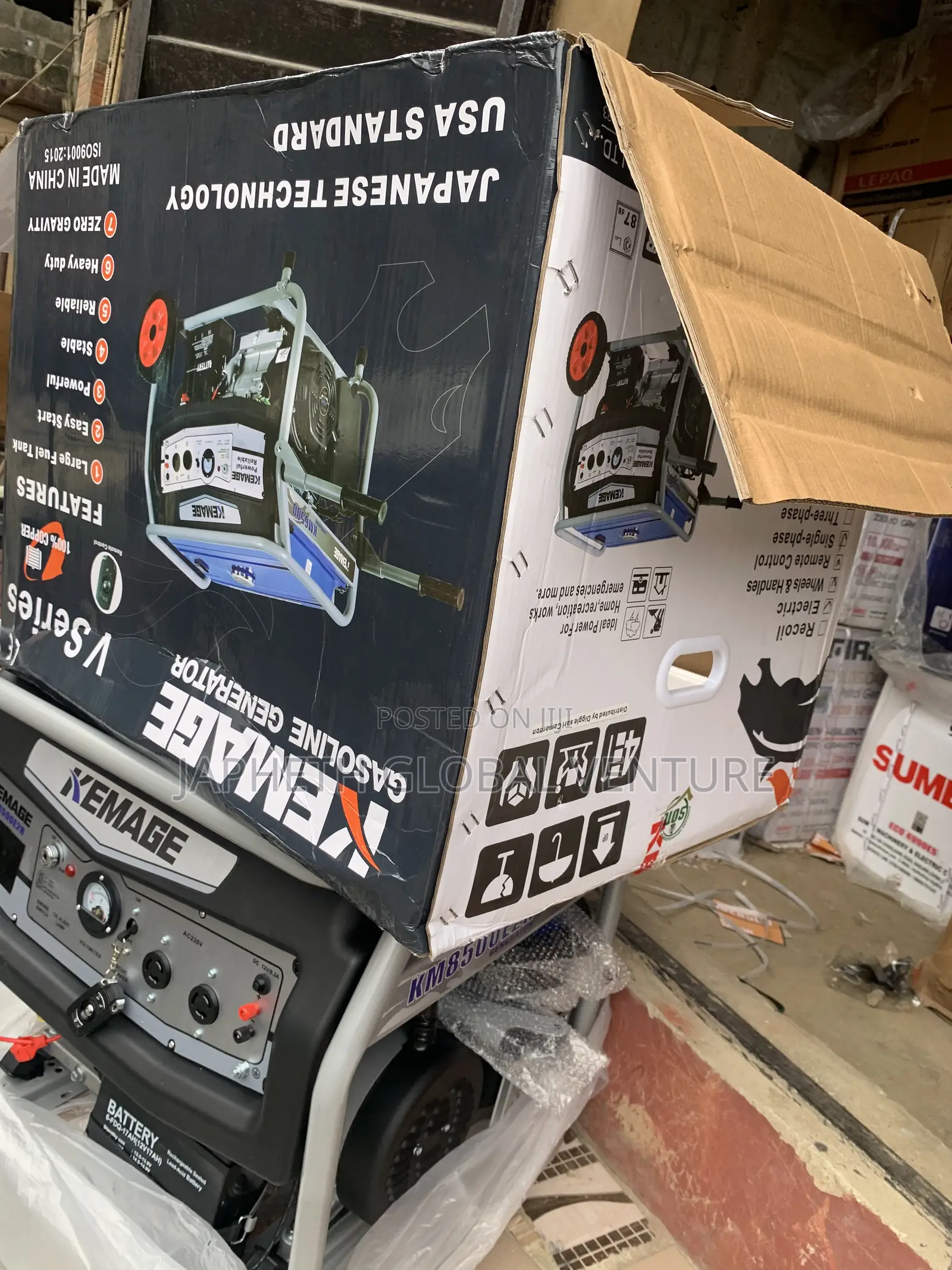 KEMAGE KM8500E2R Powerful 7kVA Petrol Generator