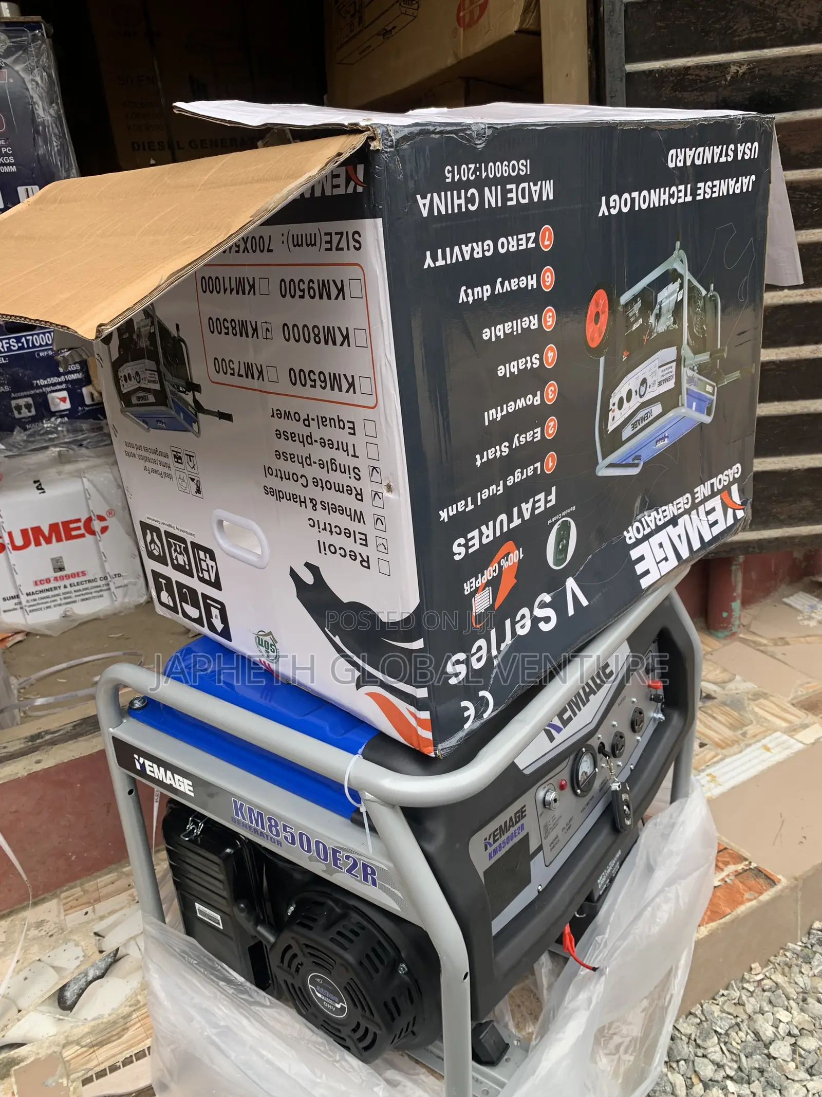 7kVA KEMAGE Generator With Electric Key Start – Copper Coil