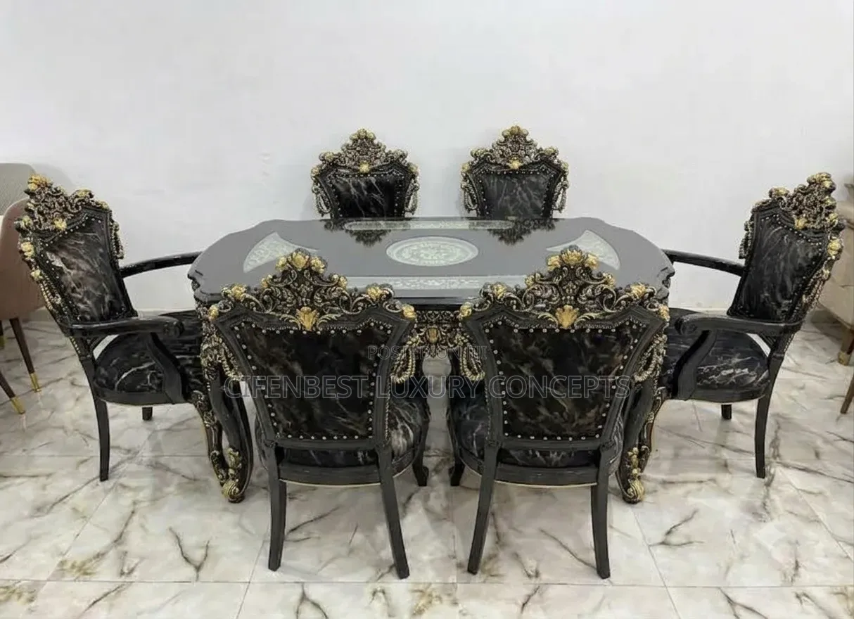 Royal Dinning Table 6 Seaters  With Arm Chair