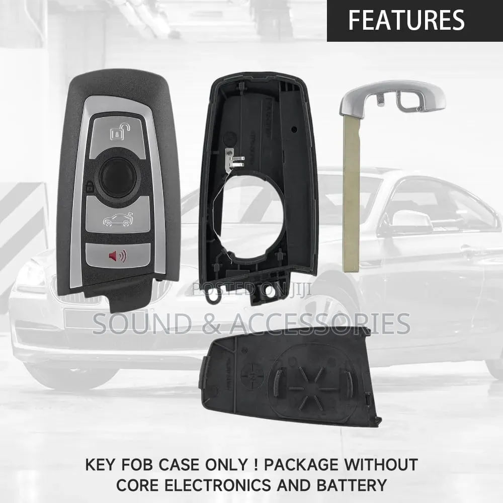 BMW 4-Button Empty Key Fob Shell for 2 3 4 Series M4