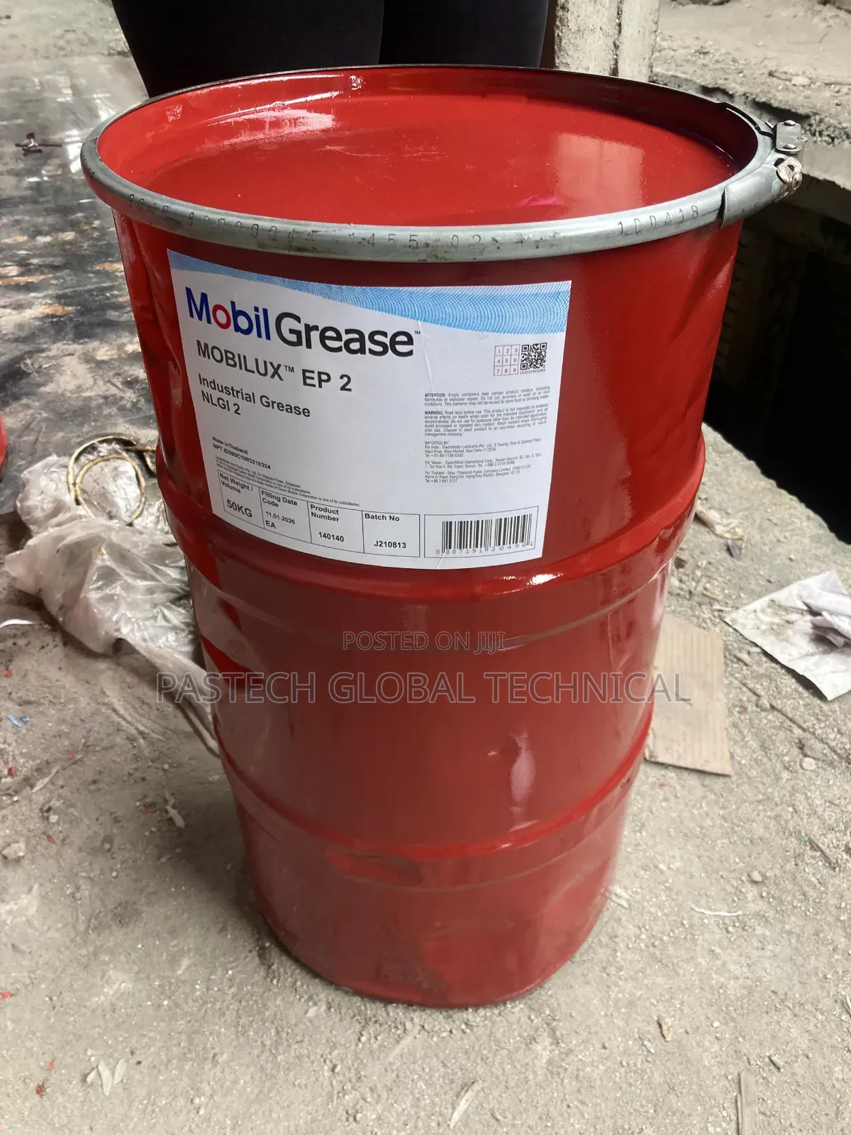 Mobilux EP 2 Industrial Grease || 50kg Drum