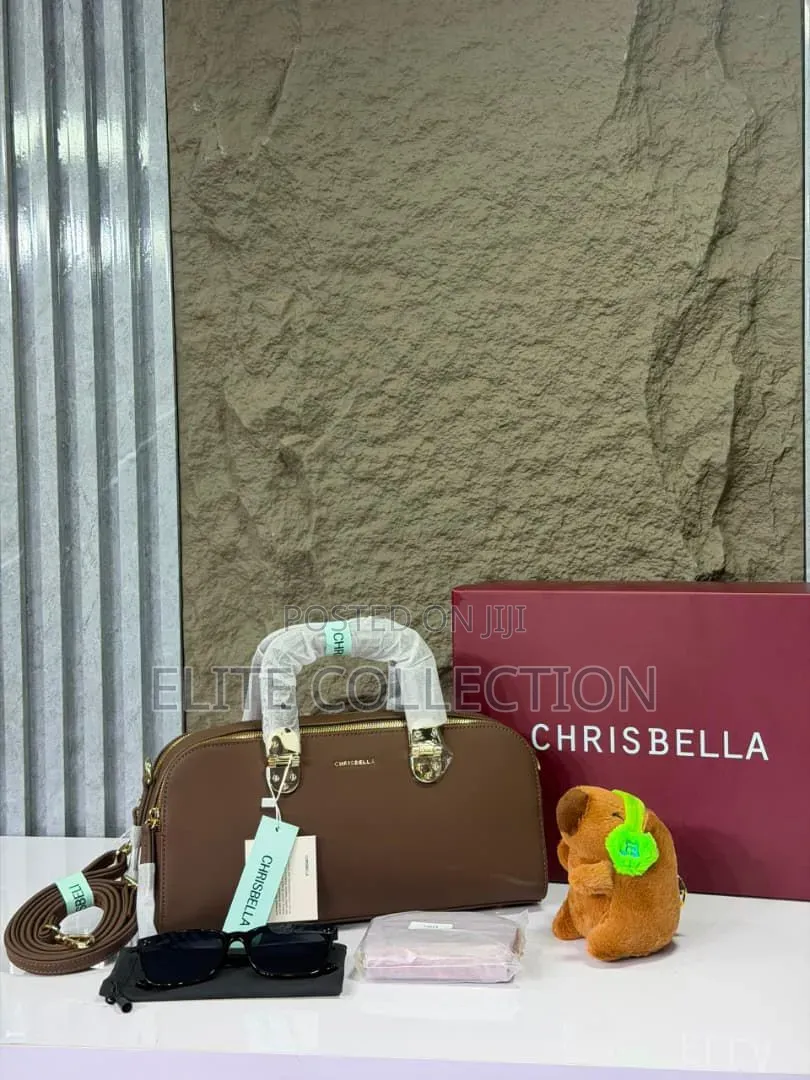 Chrisbella Luxury Bag Available in Colours Displayed With Long Strap