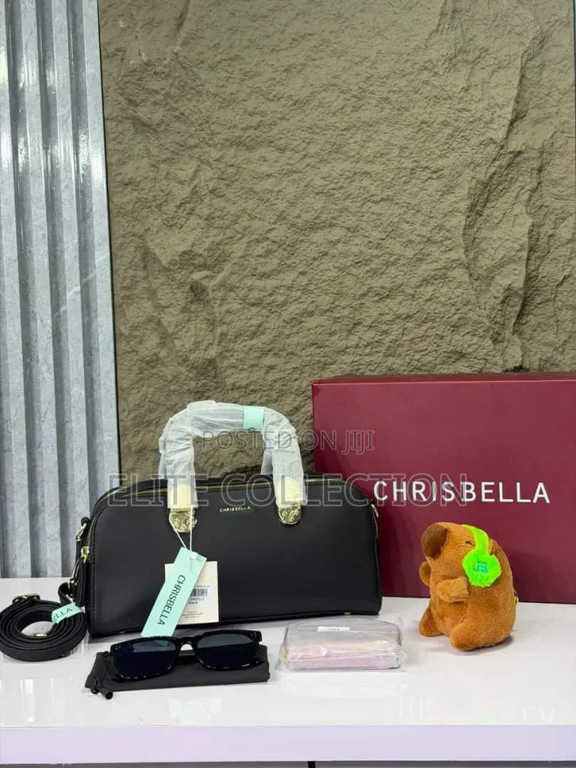 Chrisbella Luxury Bag Available in Colours Displayed With Long Strap
