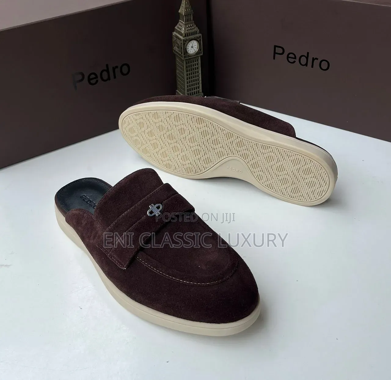 Loro Piana Luxury Men's Half Shoes Best Quality Well Branded Package