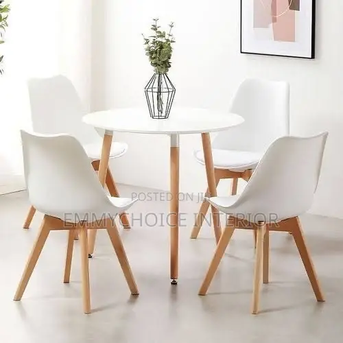4 Seater Round Dining Table and Chair Set
