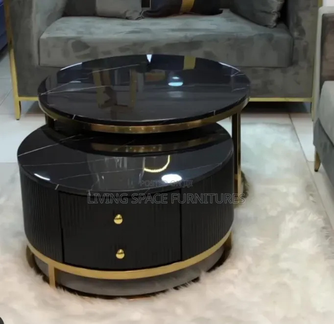 Extendable Marble Top Center Table