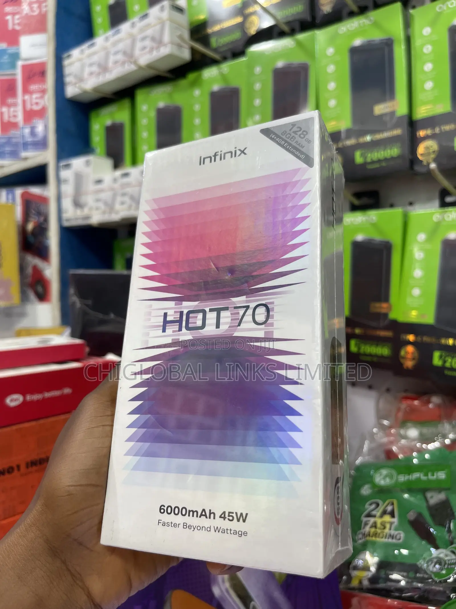 New Infinix Hot 70 128 GB Black