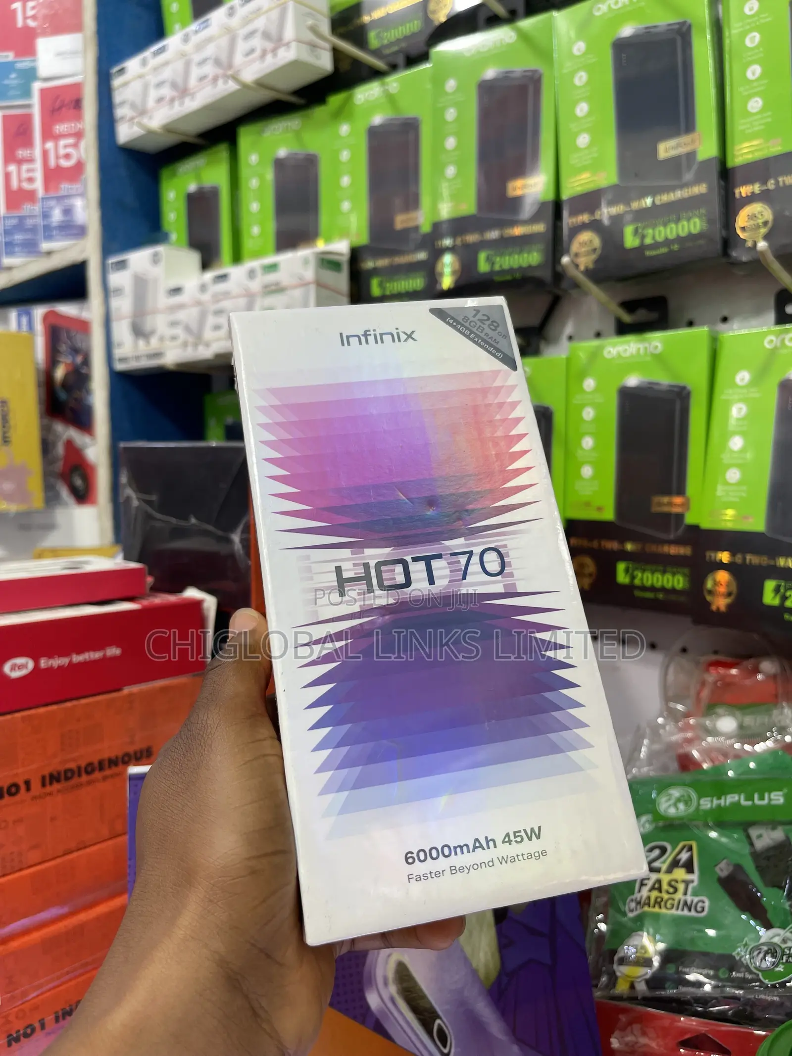New Infinix Hot 70 128 GB Black