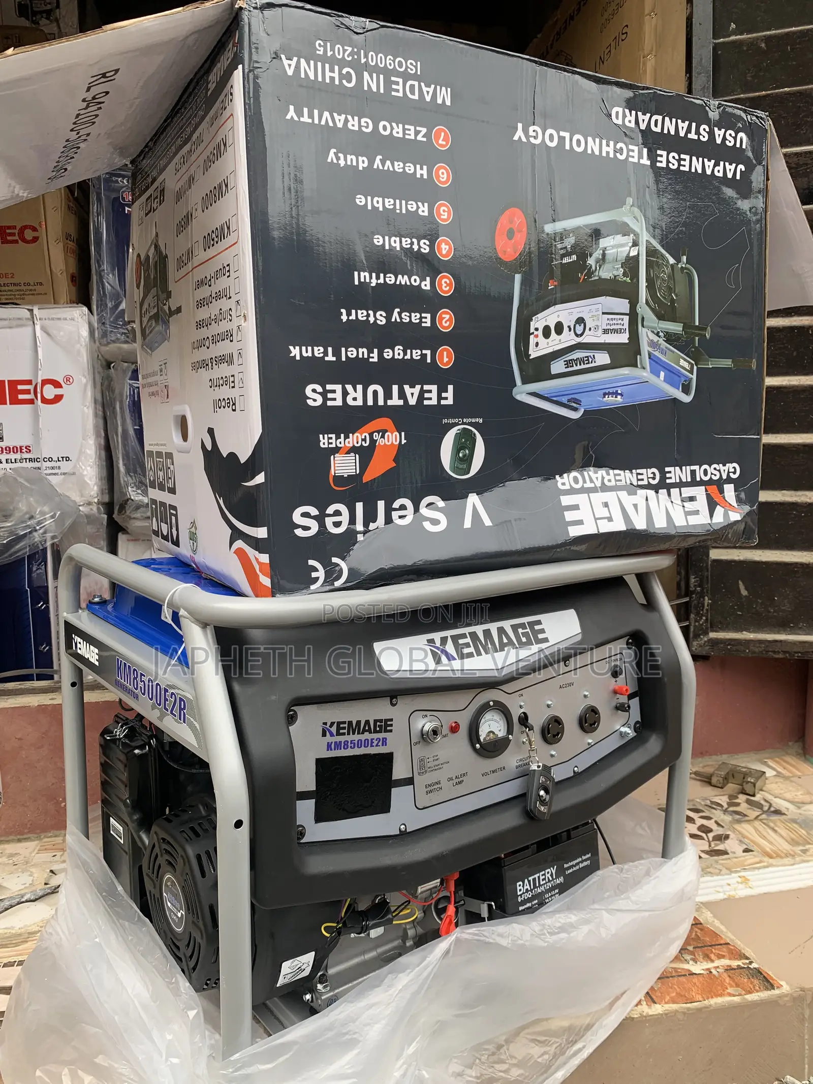Heavy-Duty KEMAGE 8500E2R 7kVA Generator for Home & Business