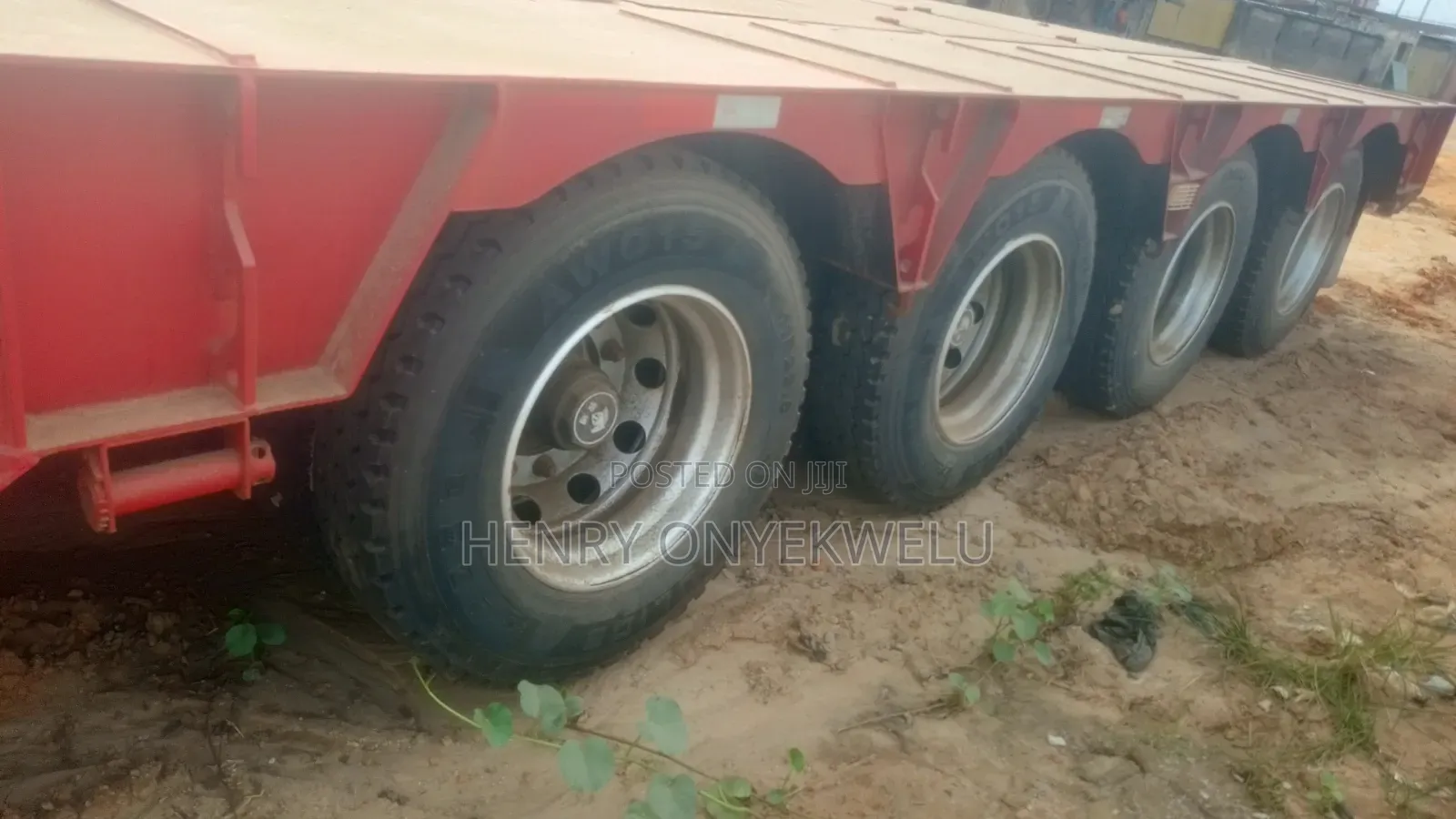 60 Ft Long 150 Tons  Front Loader 4 Axles Lowbed