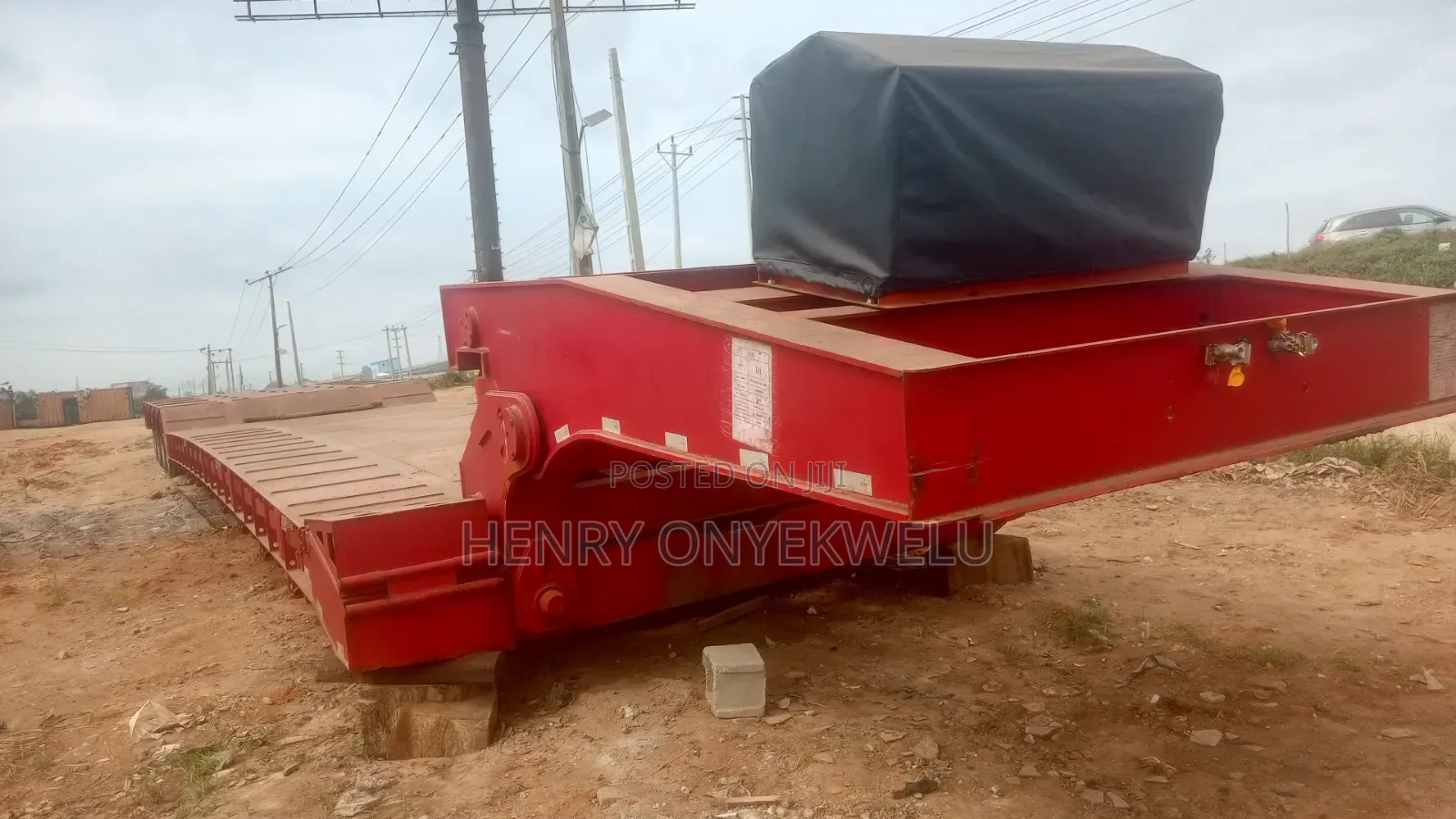 60 Ft Long 150 Tons  Front Loader 4 Axles Lowbed