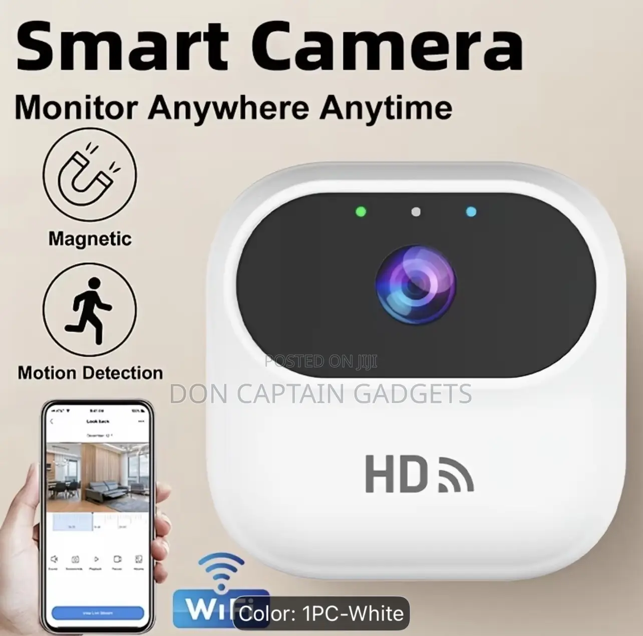 Mini Smart Wireless Wifi Security Camera, Indoor Camera App Control