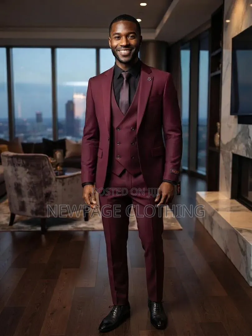 Not Just a Burgundy Blazer... There’s a Waistcoat Too.