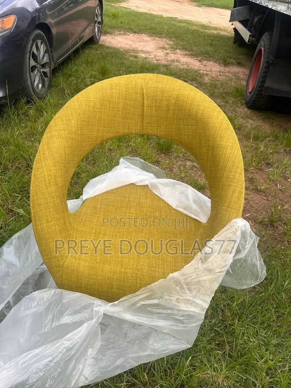Brand New Modern Curved Accent Chair