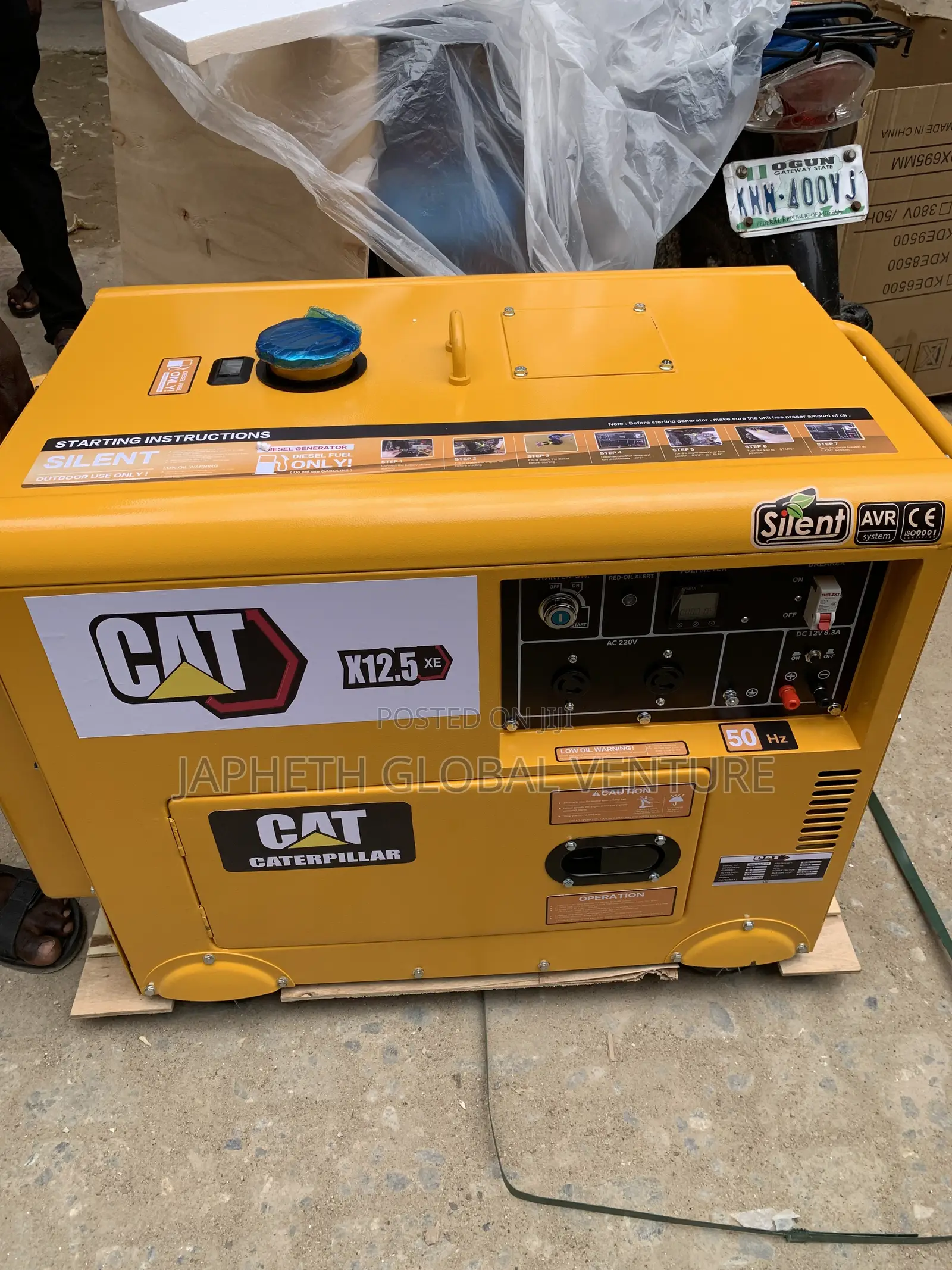 Brand New CAT 12.5kVA Soundproof Generator – Premium Quality
