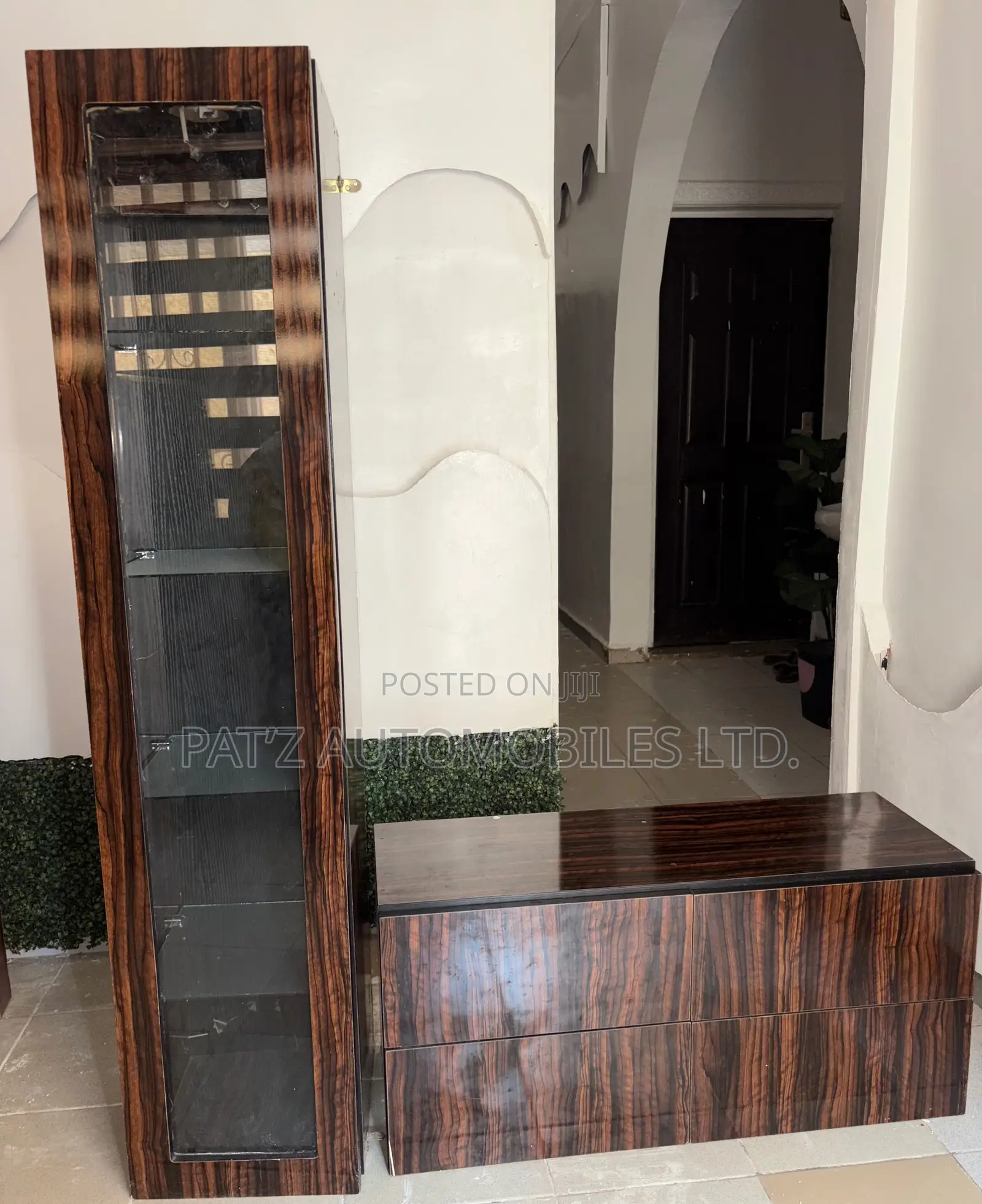 TV Console Drawer and Mini Wine Bar