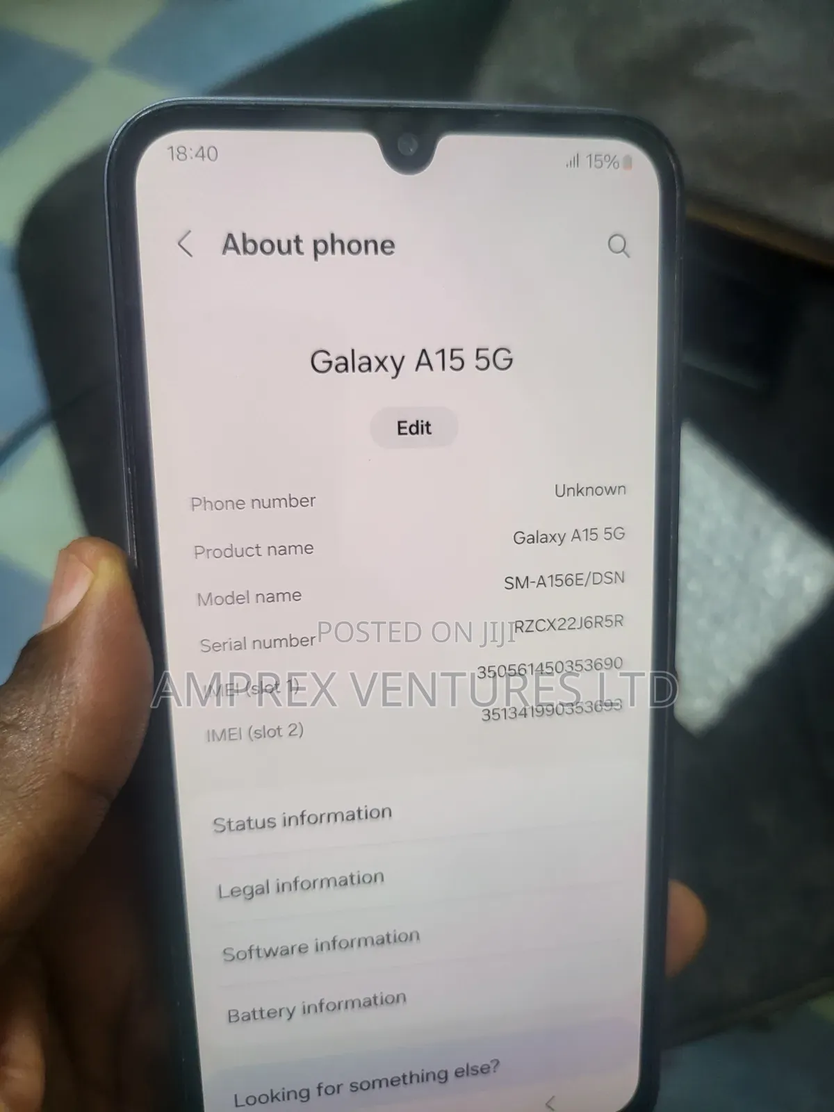Samsung Galaxy A15 5G 128 GB Blue