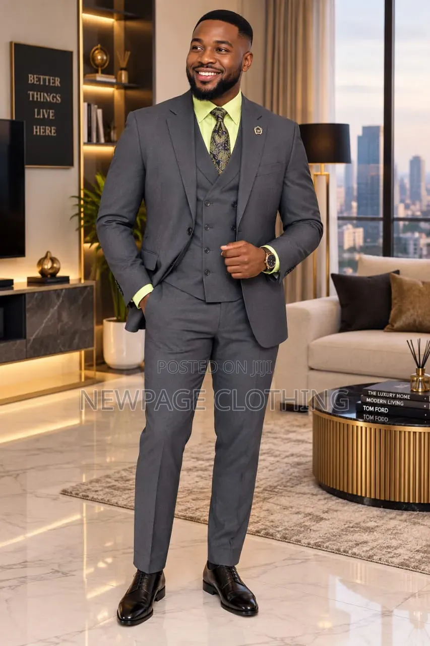 Not Just a Grey Blazer — It Comes With a Waistcoat Too.