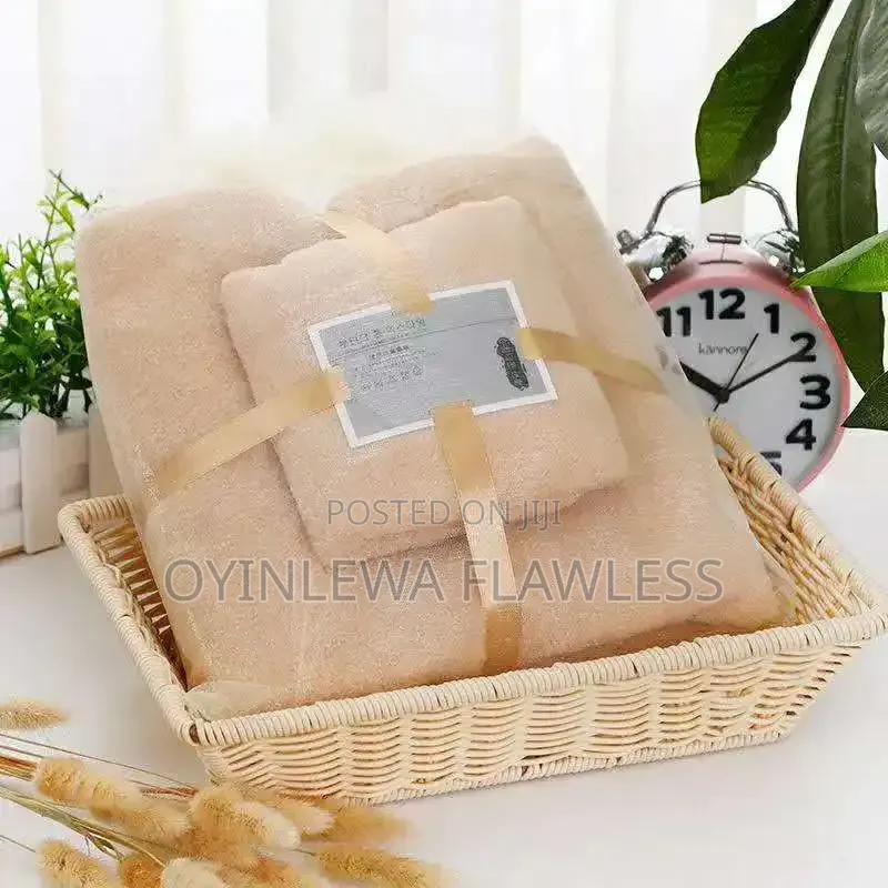 2 in 1 Luxury Coral Fleece Velvet Quick-Dry Absorbent Bath Towel Set