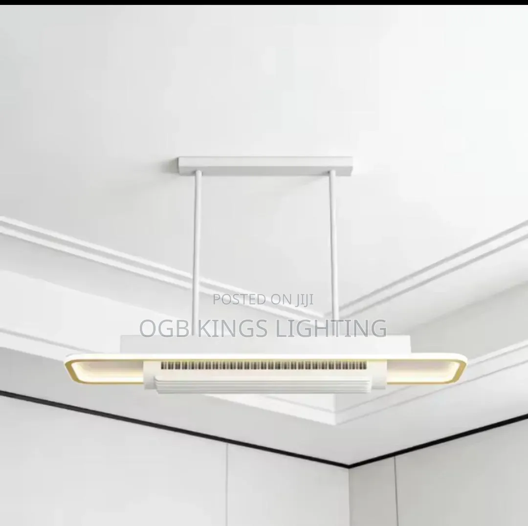 Invisible Bladeless Ceiling Fan LED Chandelier With Remote Control