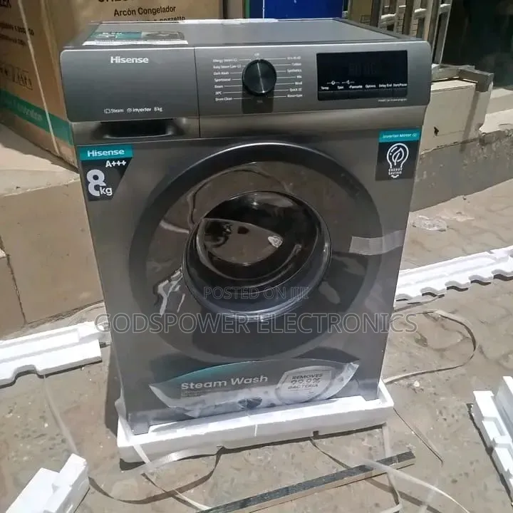 Hisense 8kg Durable Inverter Steam Washing Machine 2 Years Warranty