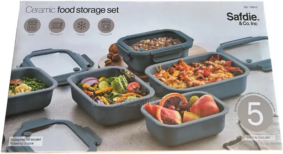 Ceramic 10piece Food Storage Set Microwave,freezer Safe