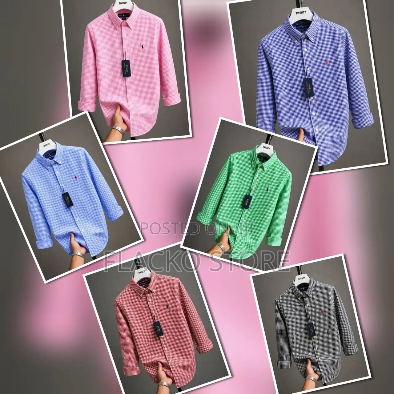 Premium Polo Ralph Lauren Tiny Checkered Shirts