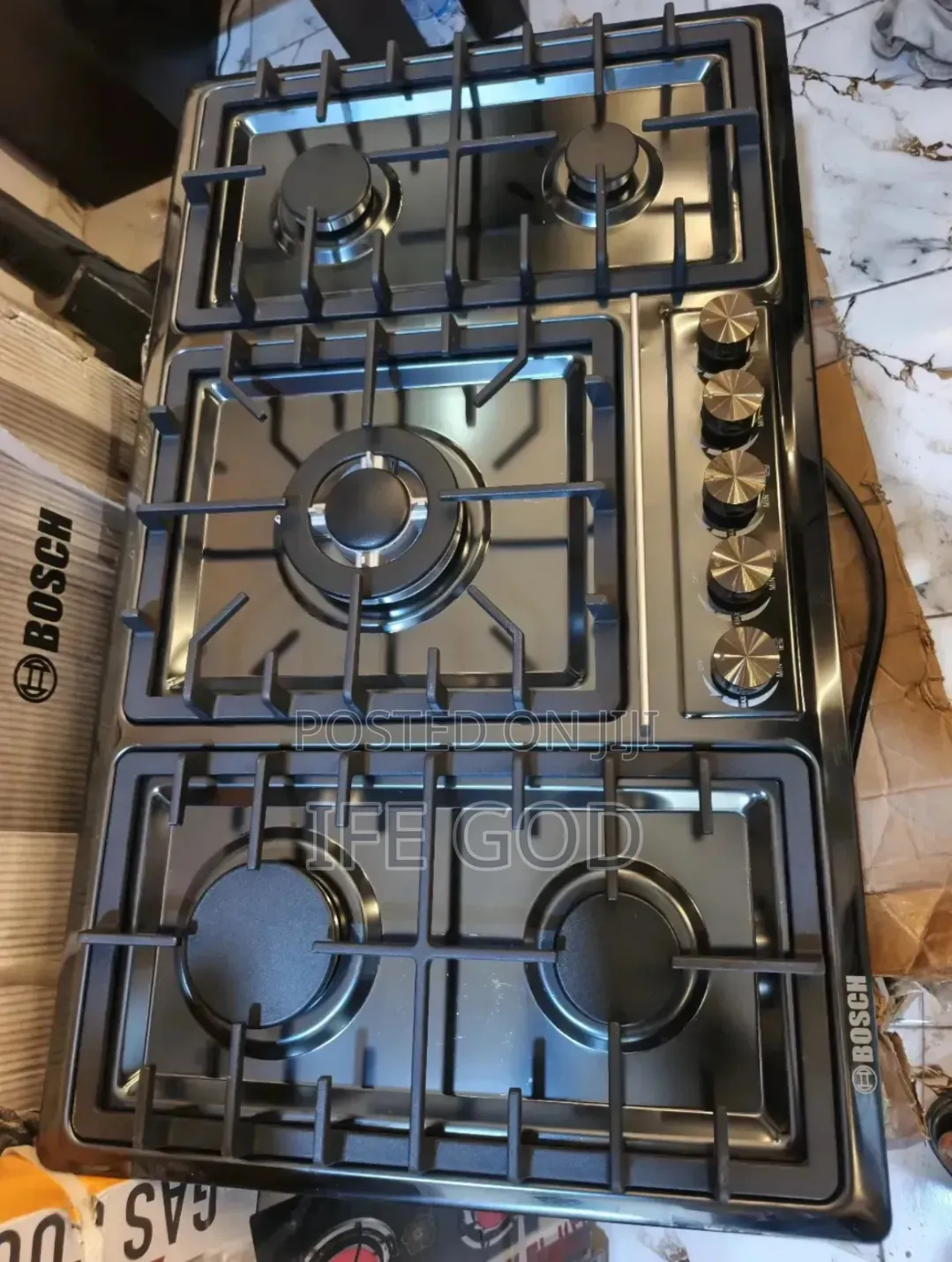 Quality Bosch Inbuilt 5 Burners 90cm Luxury Gas Cooker Hob Automatic