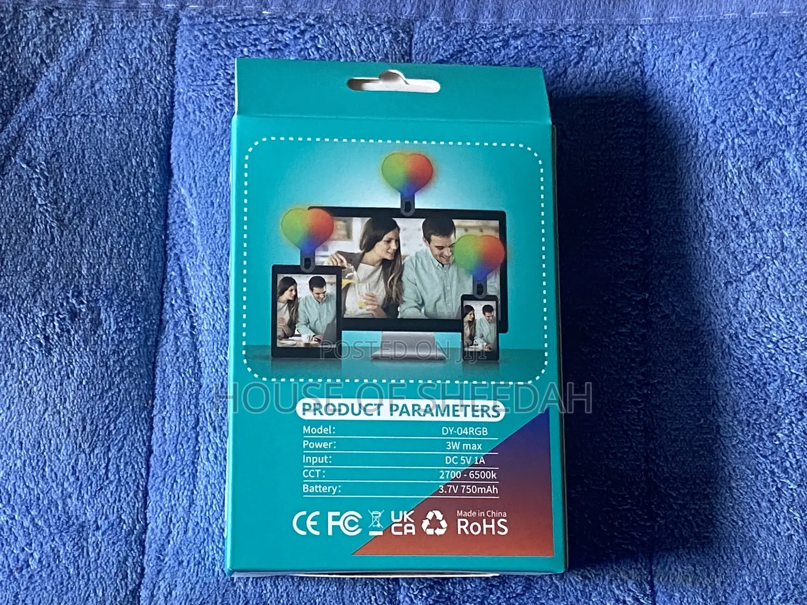 Heart-Shaped Clip-on LED Selfie Light, (Rgb)
