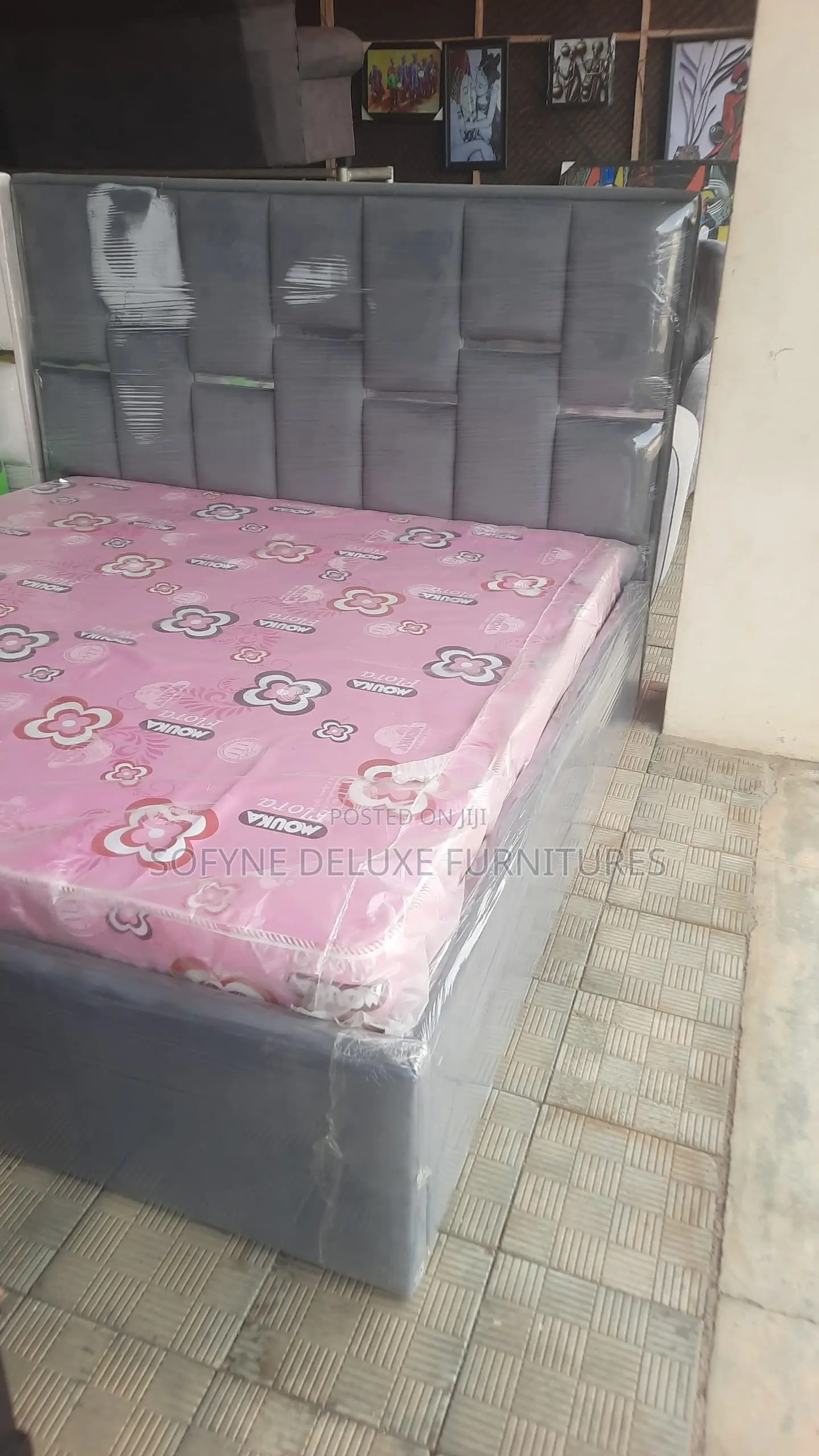 Paded Large Bed Frame