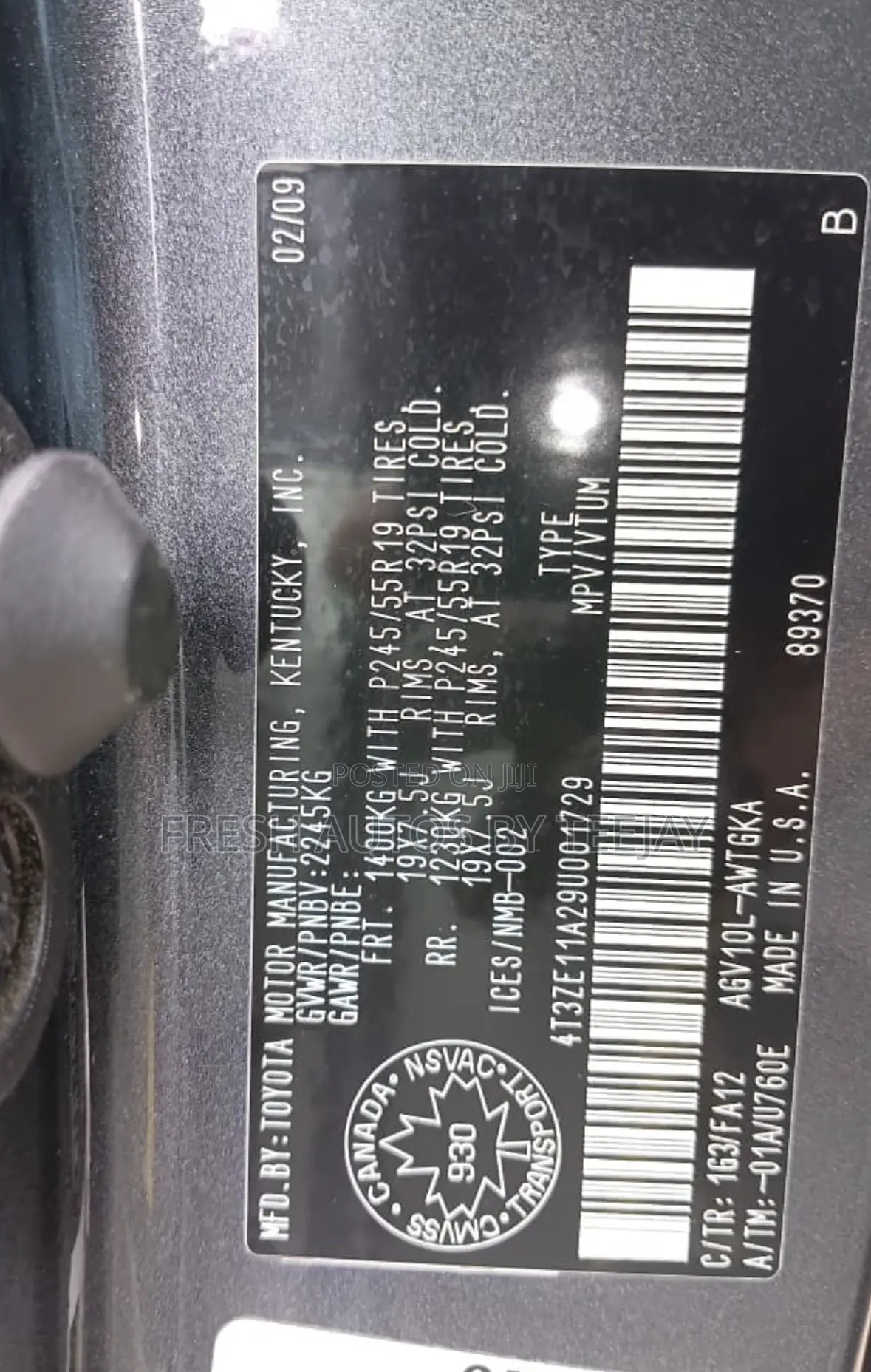 Toyota Venza 2009 Black