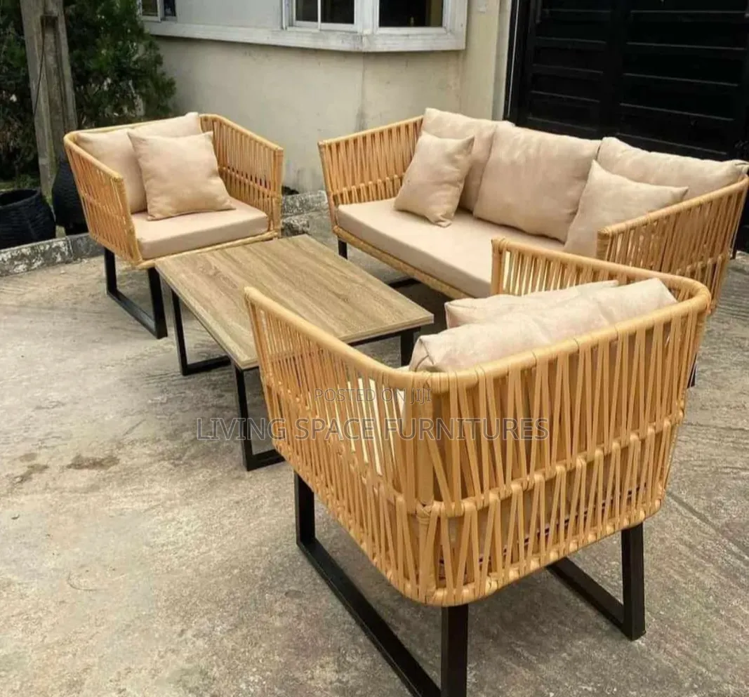 High-Quality Rattan Outdoor Chairs by 5seaters With Center Table
