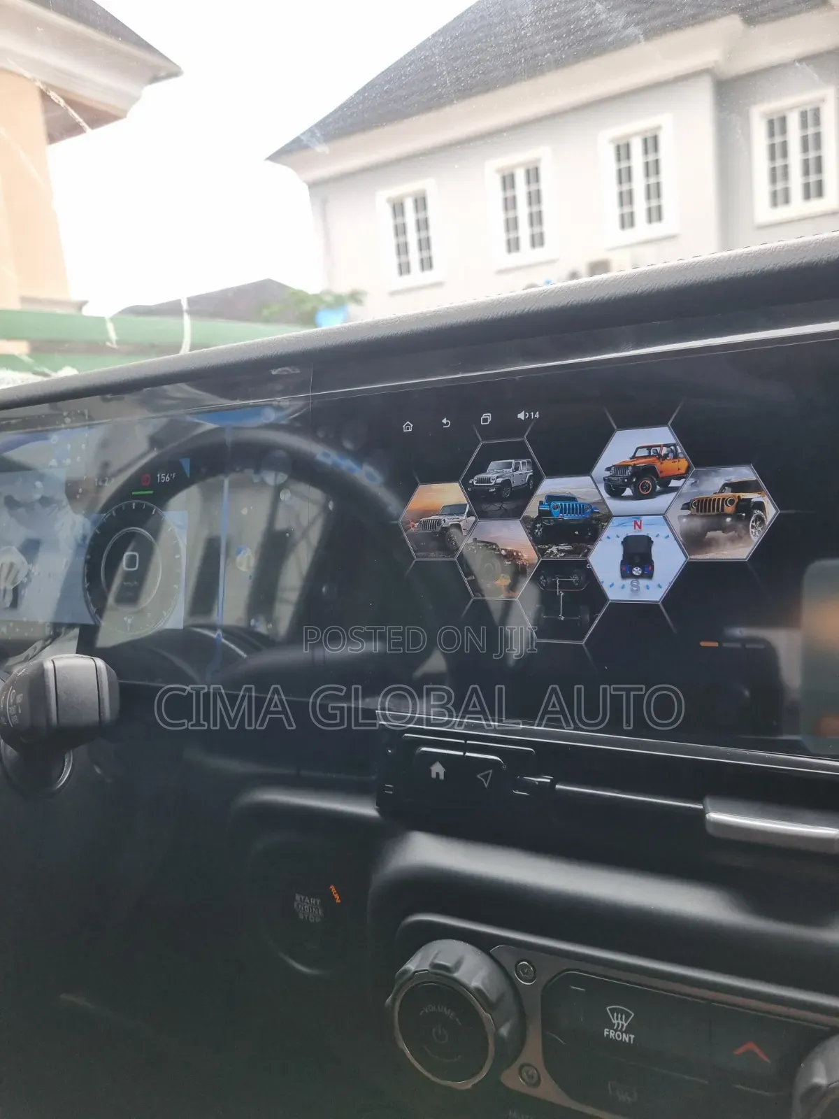 Digital Speedometer and Andriod of 2018 Wrangler Available