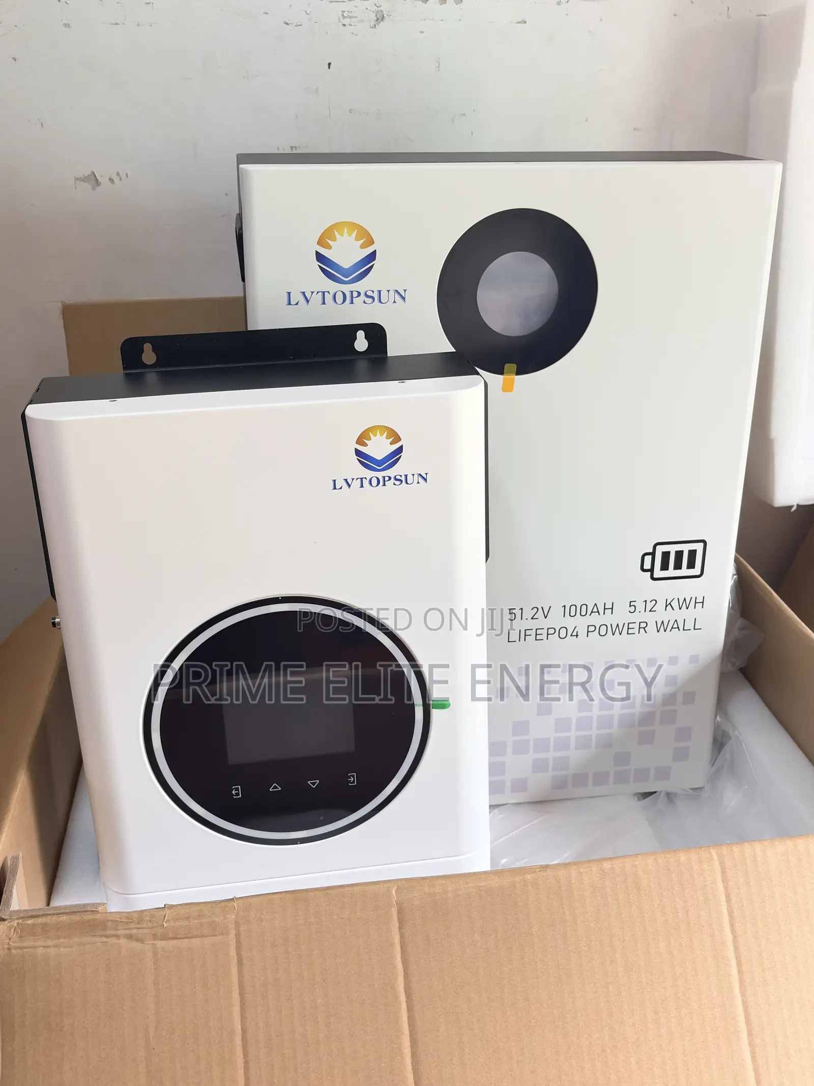 Lvtopsun 6kva Hybrid Inverter 48v and 5kwh LiFePO4 Battery 51.2b