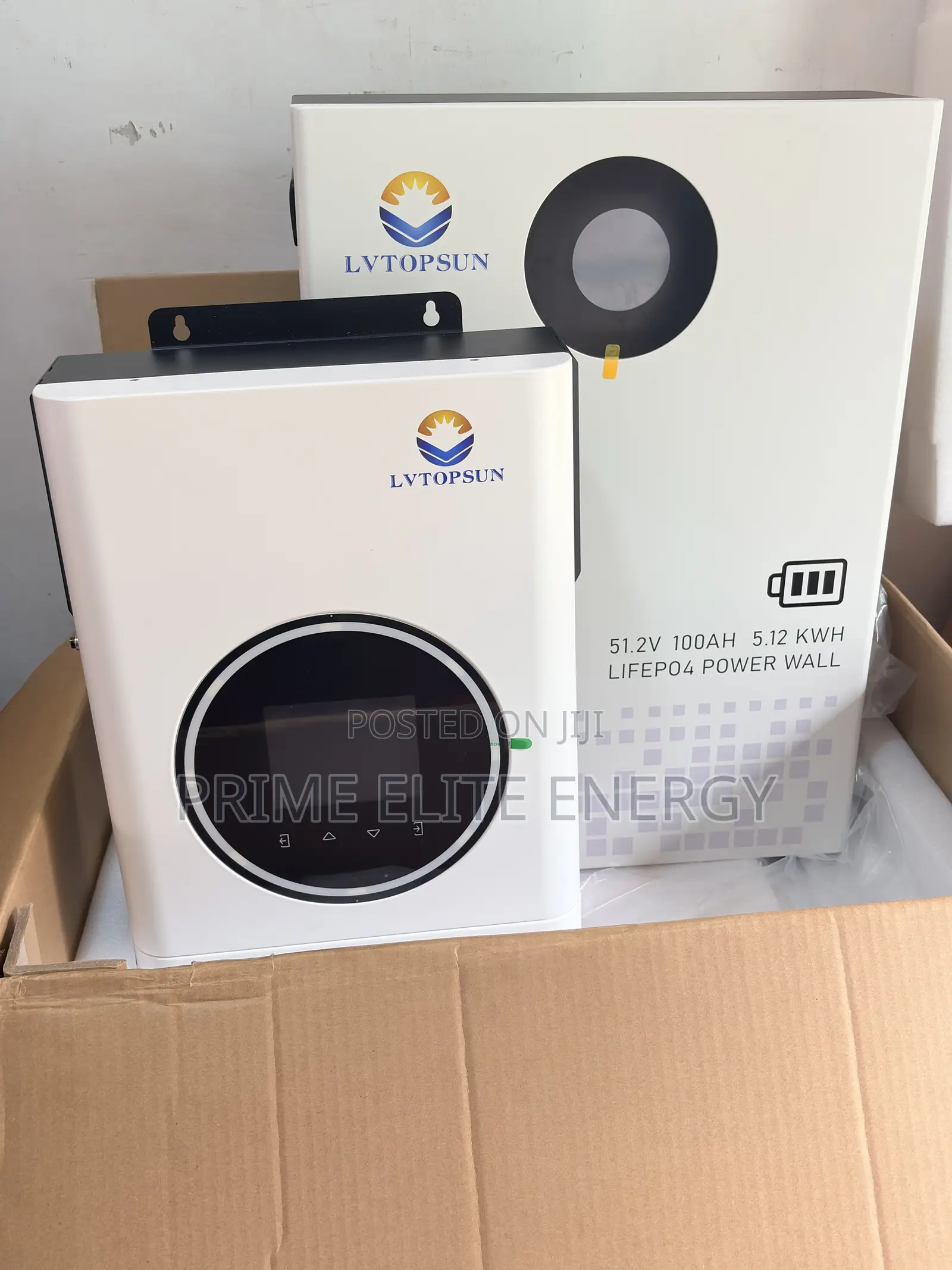Lvtopsun 6kva Hybrid Inverter 48v and 5kwh LiFePO4 Battery 51.2b