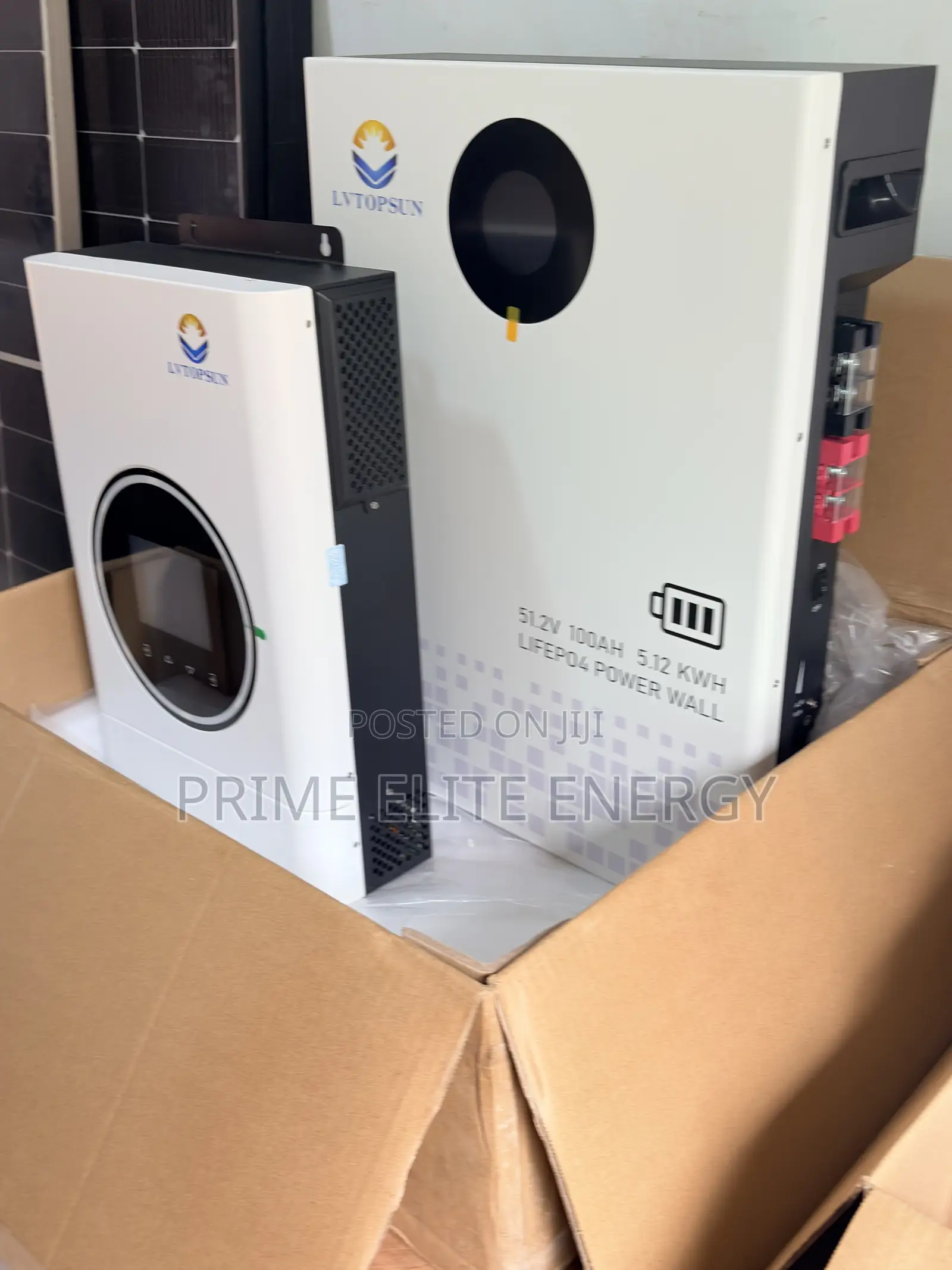 Lvtopsun 6kva Hybrid Inverter 48v and 5kwh LiFePO4 Battery 51.2b