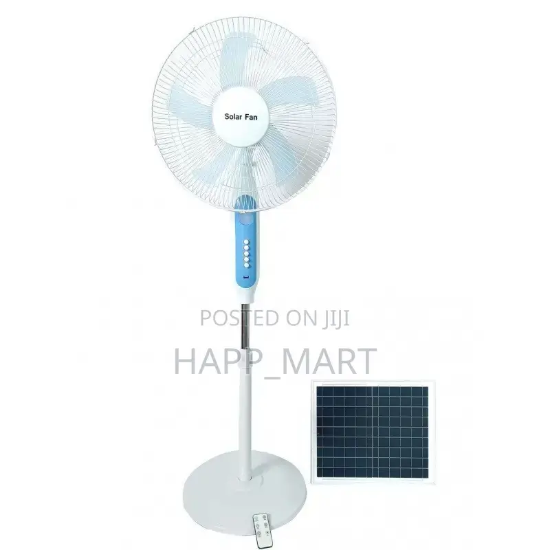 16-Inch Rechargeable Solar Standing Fan