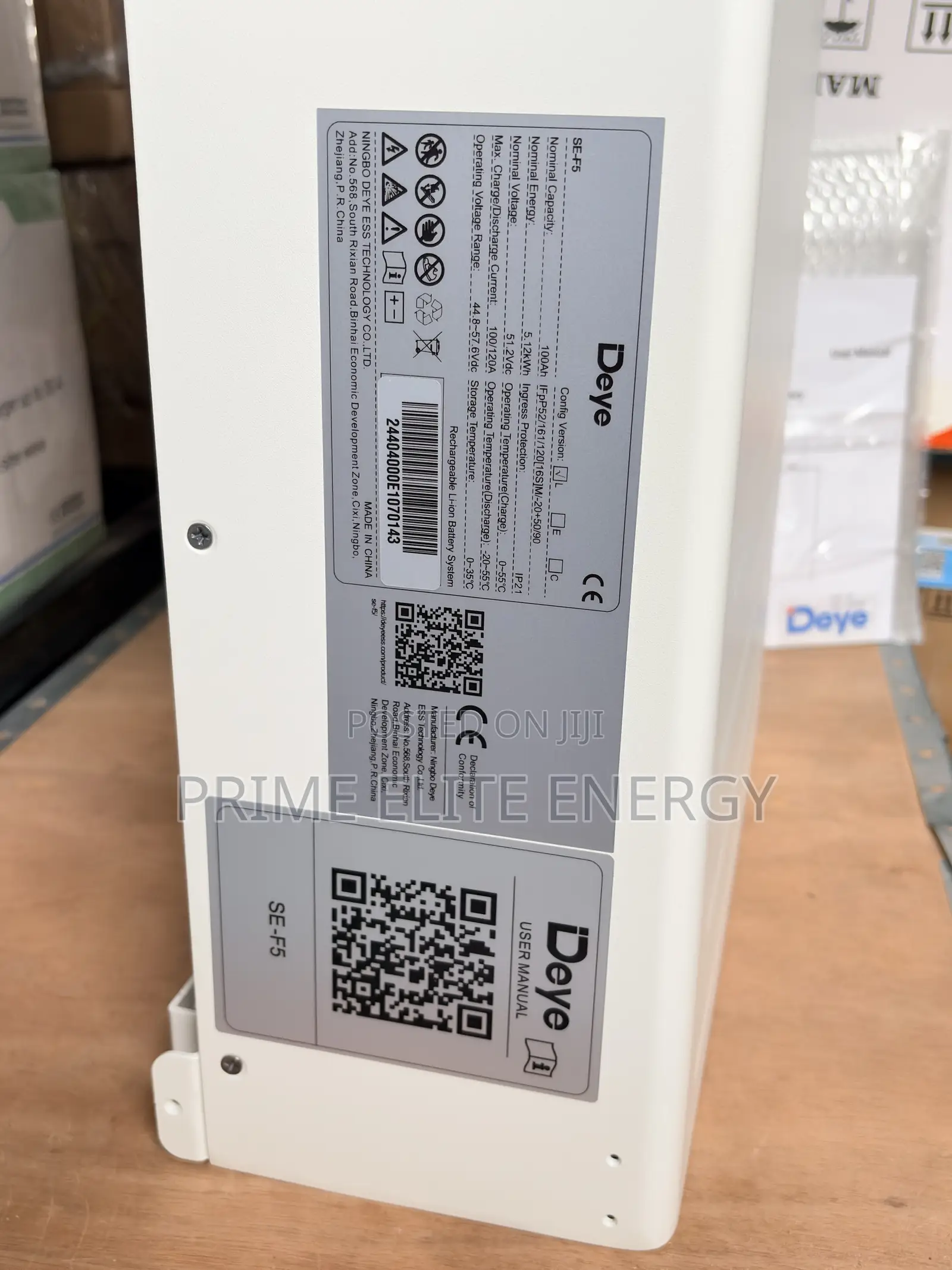 5kwh Deye Lithium Battery 48v Available Now