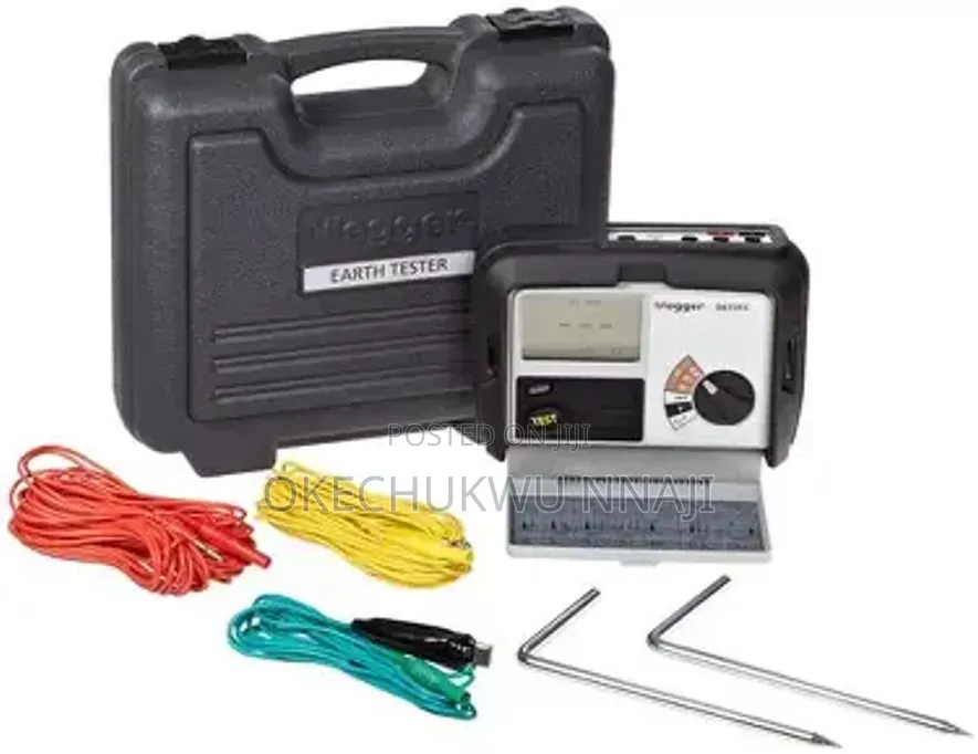 Megger 3-Terminal Digital Ground Tester 0.01 to 2000 2%± 3D Resistance