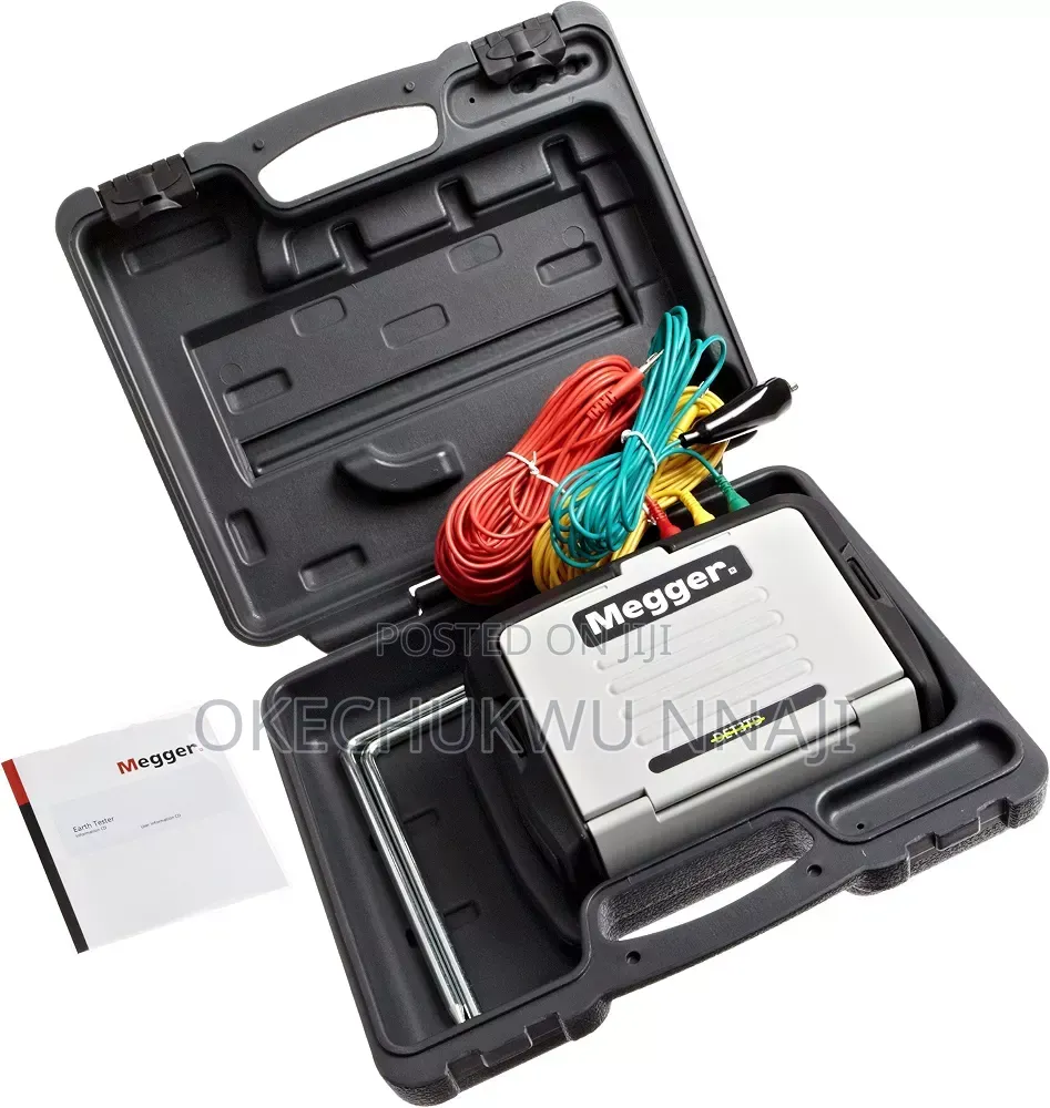 Megger 3-Terminal Digital Ground Tester 0.01 to 2000 2%± 3D Resistance