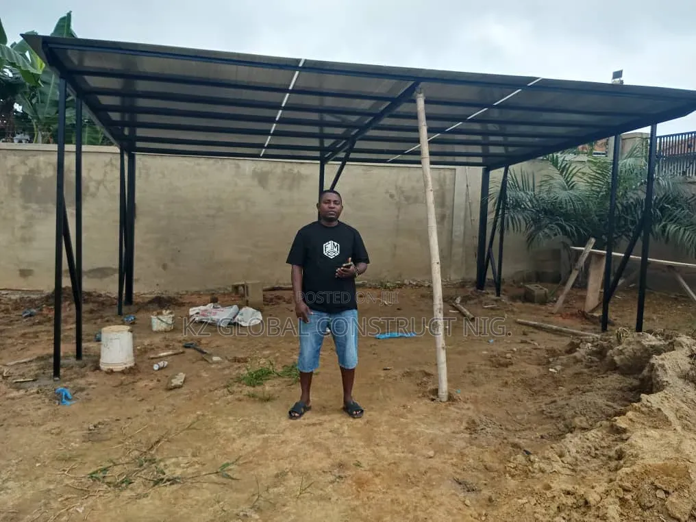 Standard Two Carport Units With Polycarbonate Coverings
