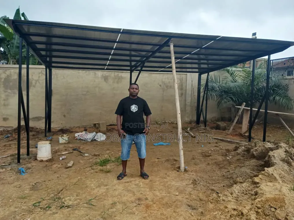 Standard Two Carport Units With Polycarbonate Coverings